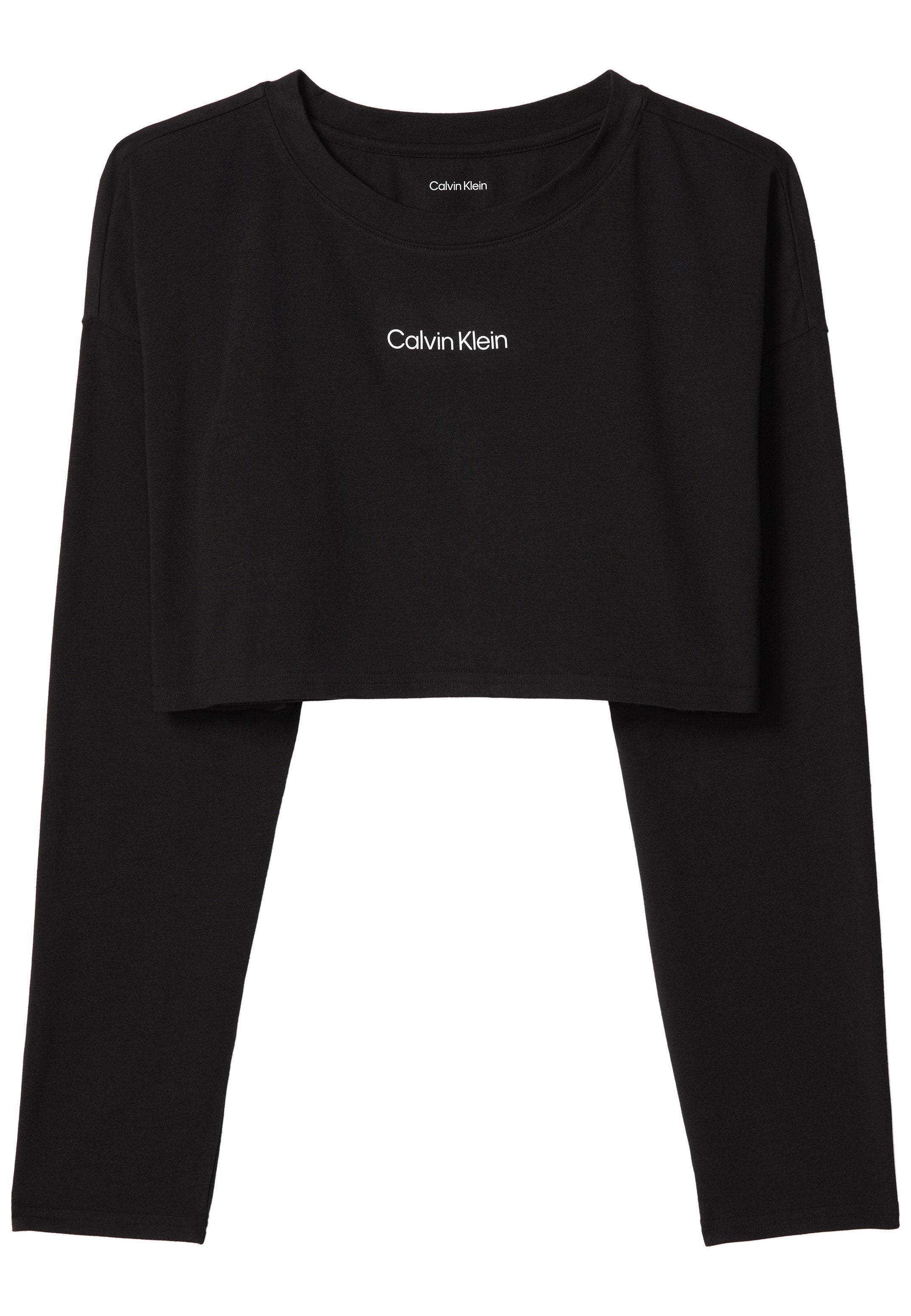 COMMUTER RELAXED TEE - Long sleeved top - black