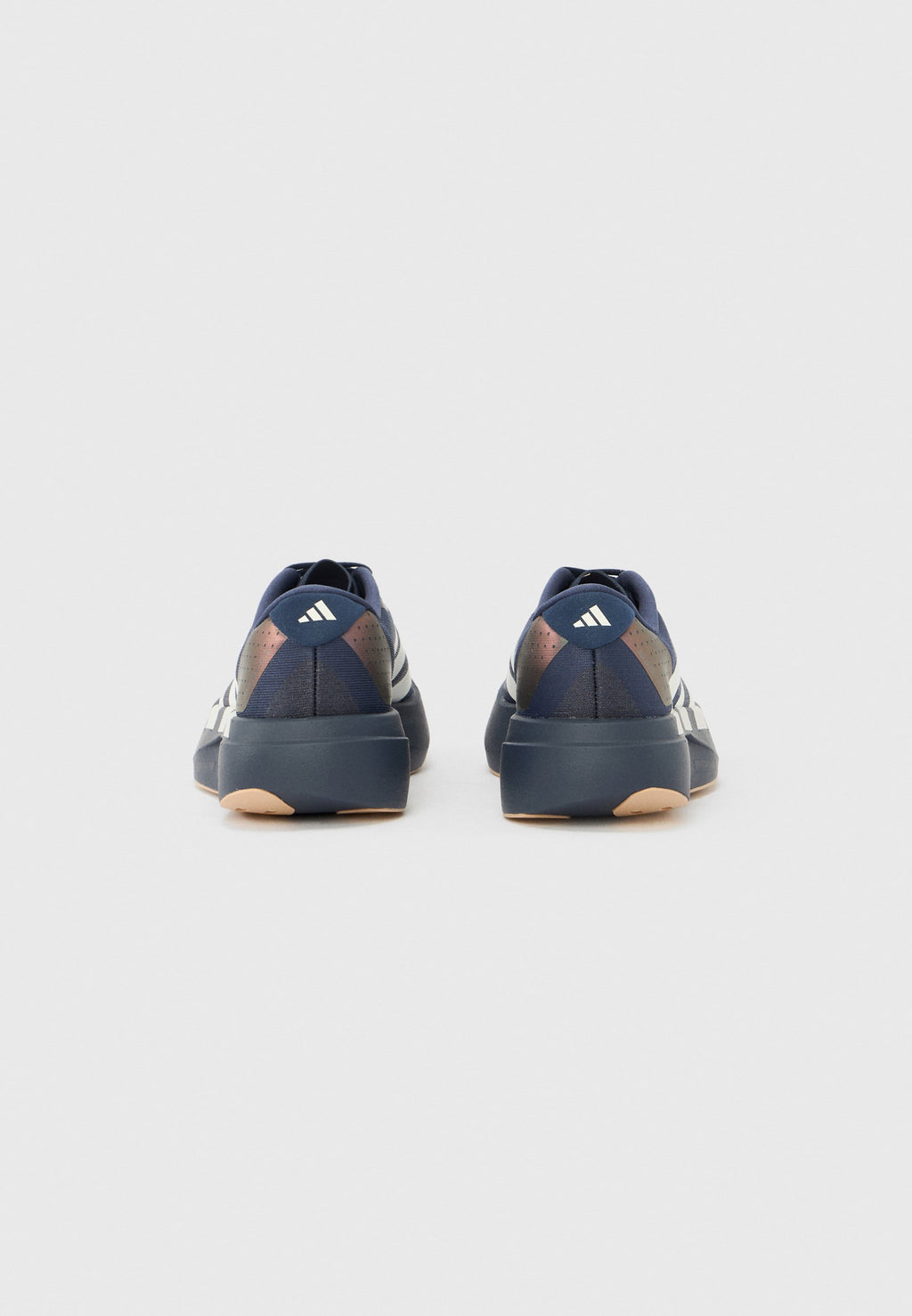 ADIZERO EVO SL J UNISEX - Road running shoes - shadow navy/white/warm sandstone