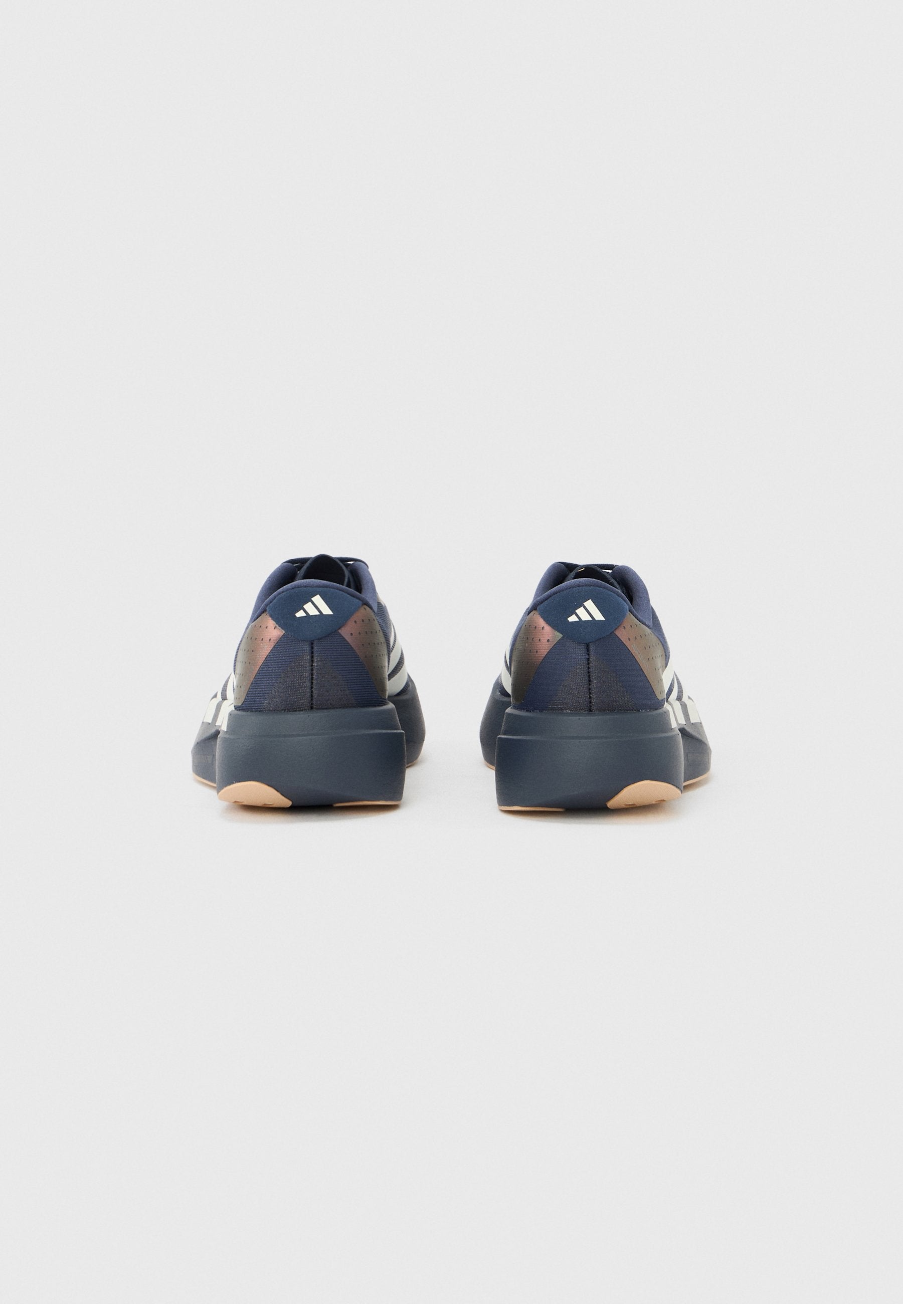 ADIZERO EVO SL J UNISEX - Road running shoes - shadow navy/white/warm sandstone