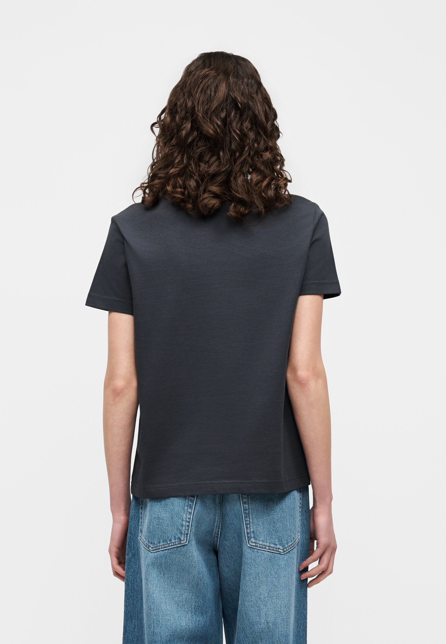 MONOGRAM CREW TEE - Basic T-shirt - dark grey