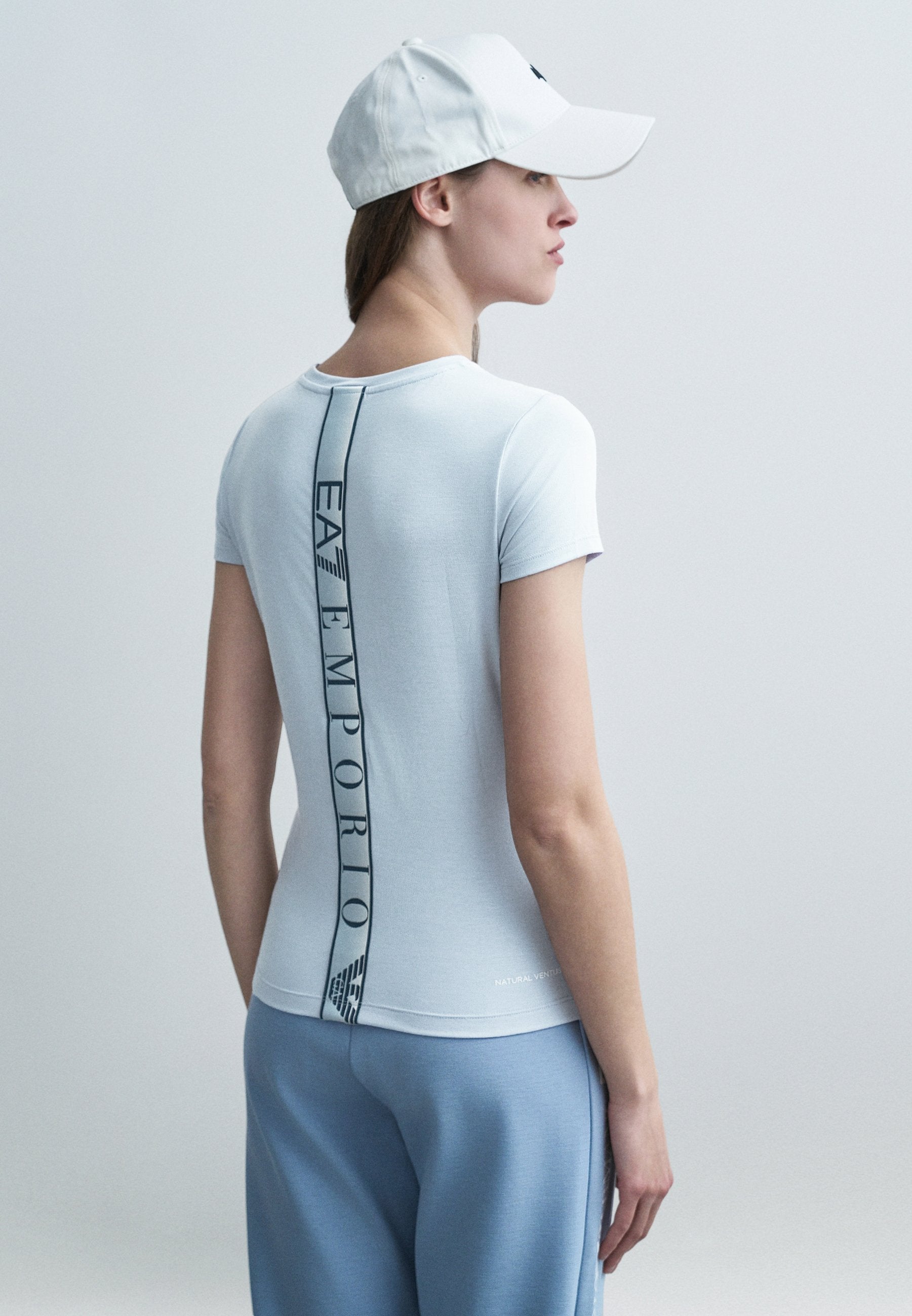 Print T-shirt - zen blue