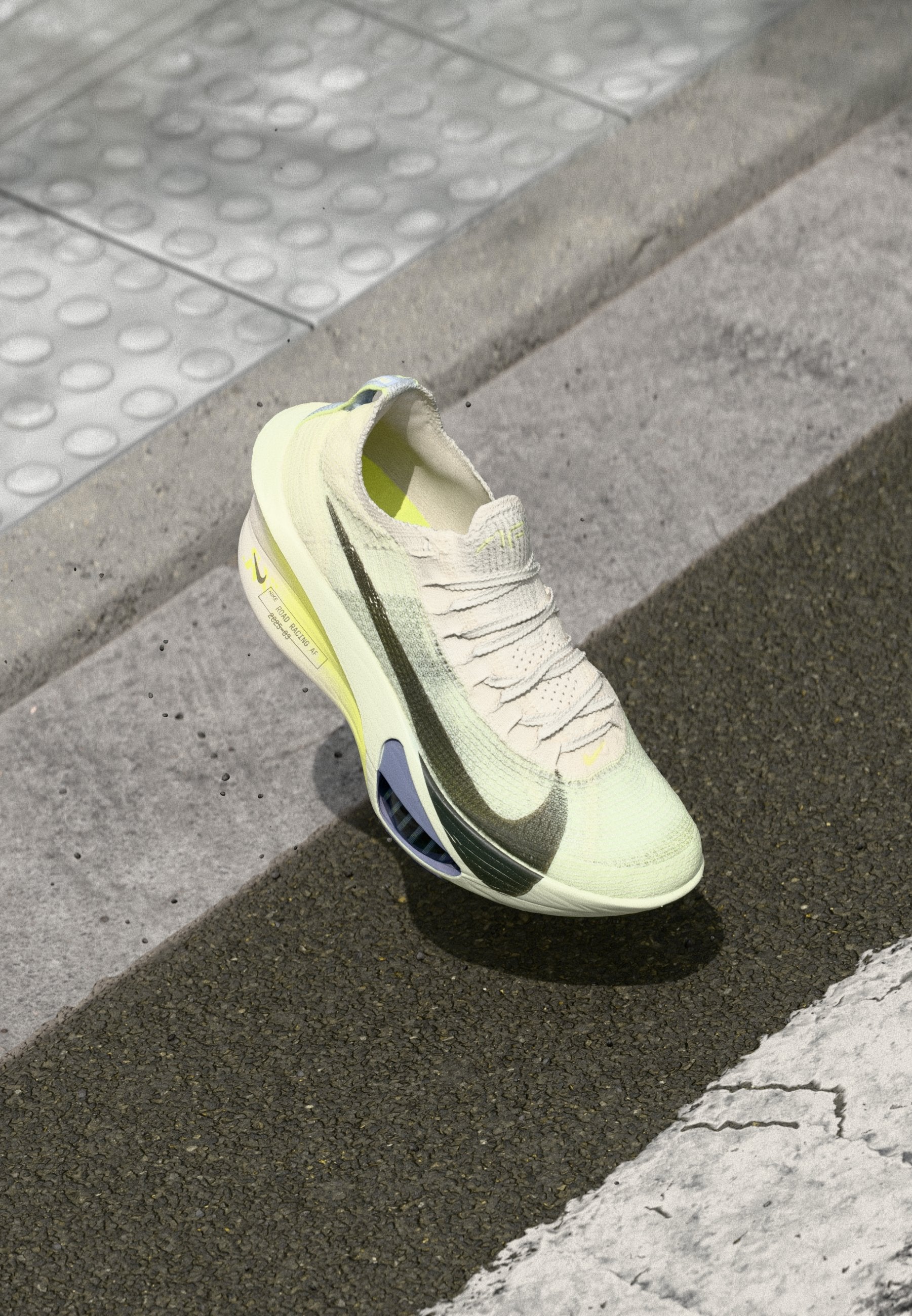 ALPHAFLY 3 - Chaussures de running sur route - phantom/sequoia/ultralime/citron tint/iron purple/football grey