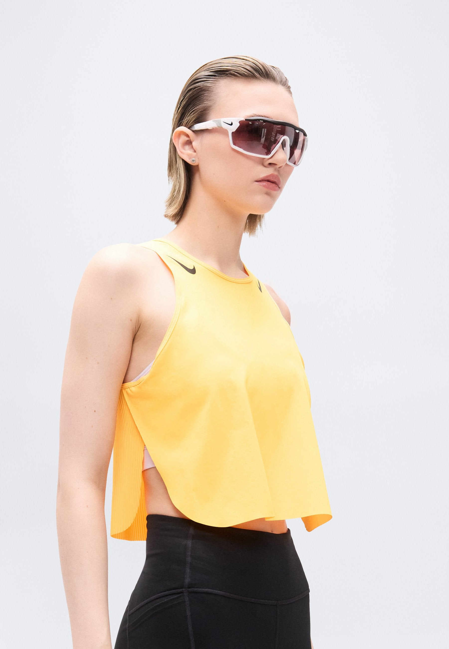 CROP TANK - Top - laser orange/ black