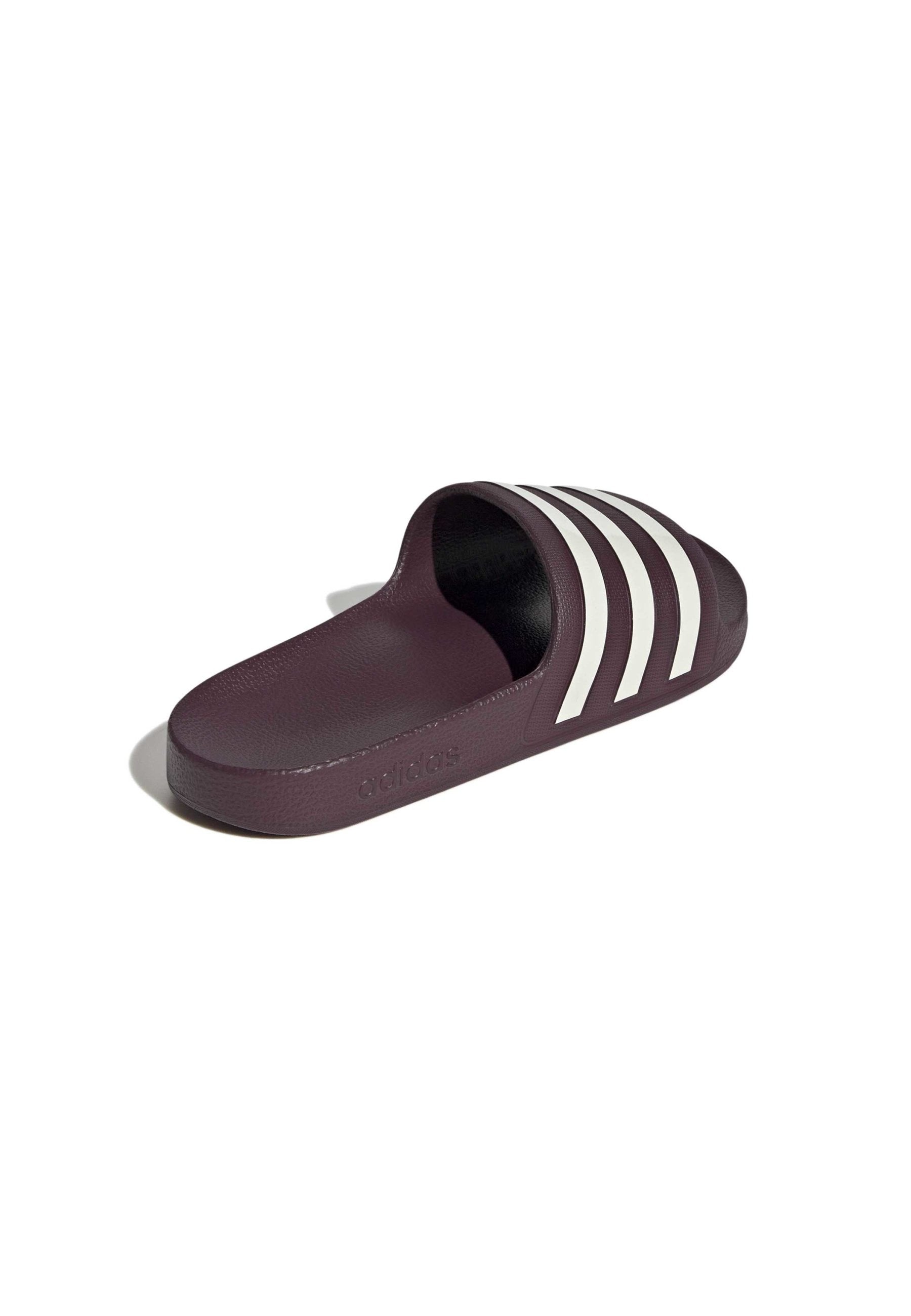 شباشب ADILETTE AQUA - شباشب حمام - مارون/أبيض/أبيض