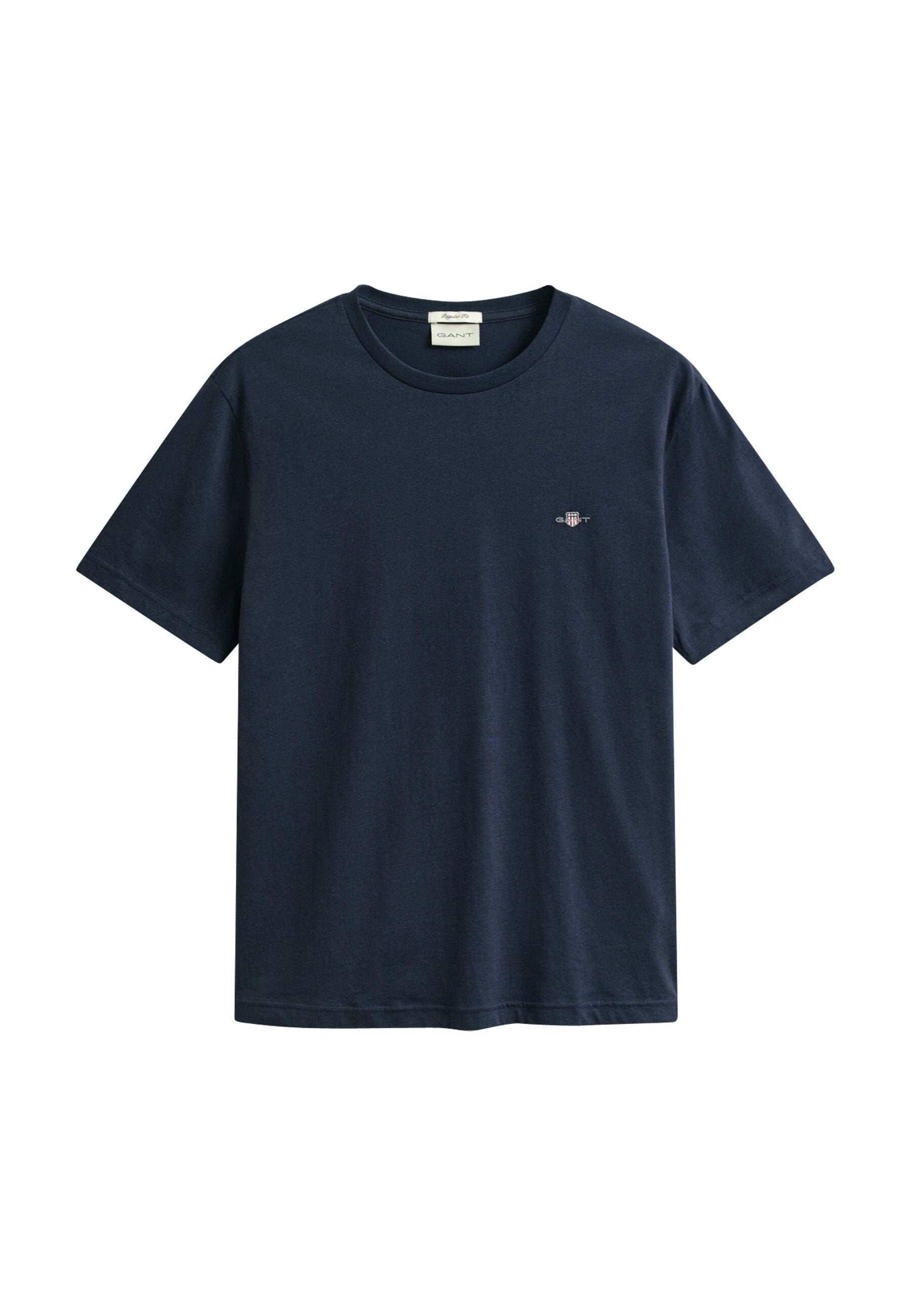 REG SHIELD SS T-SHIRT - Basic T-shirt - evening blue