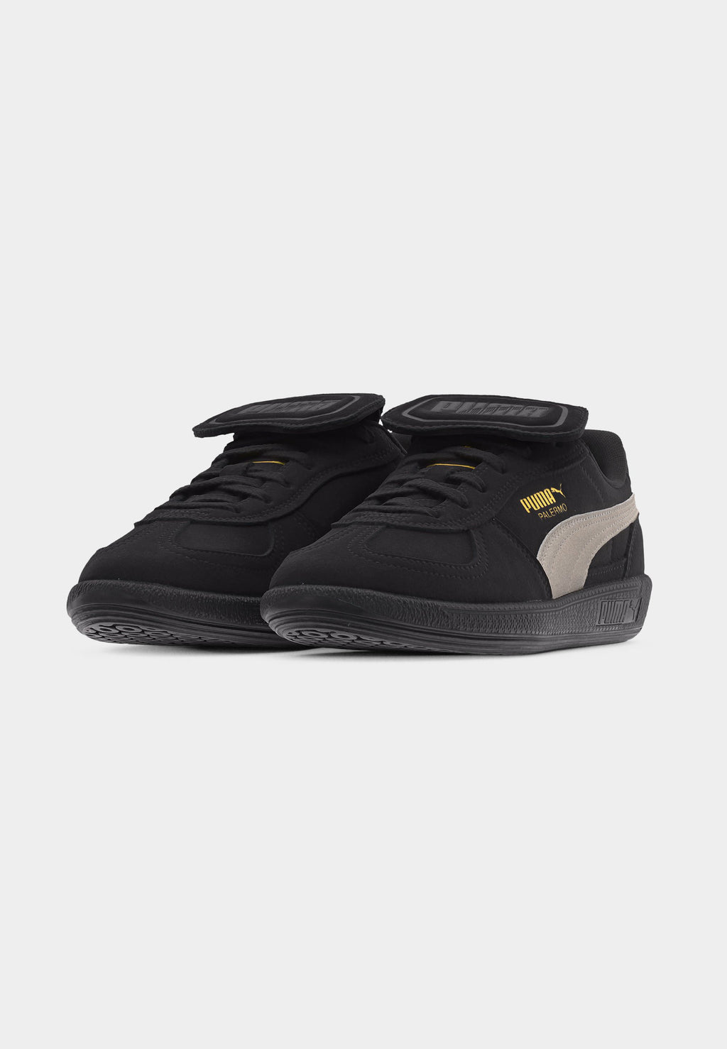 PALERMO PREMIUM JR UNISEX - Trainers - black/warm white/gold-coloured