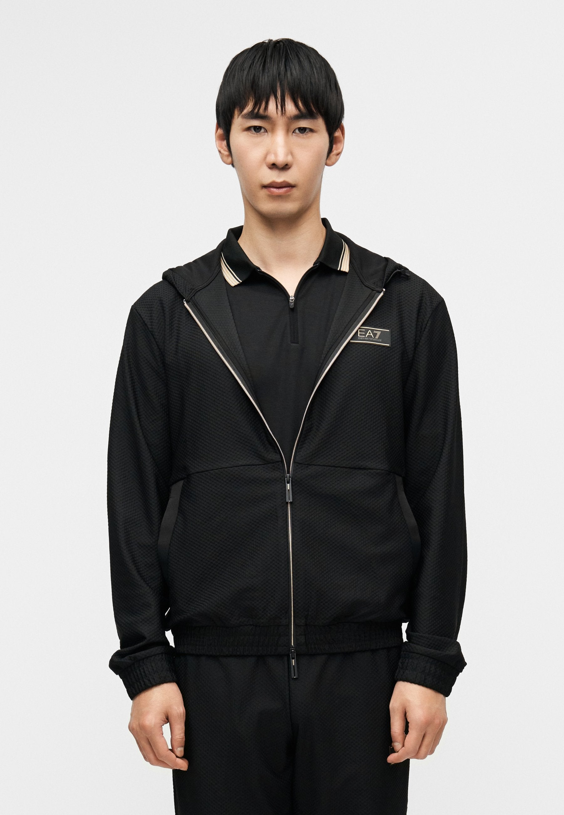 TRAIN PREMIUM LABEL HOODIE - Sweatshirt zippé - black
