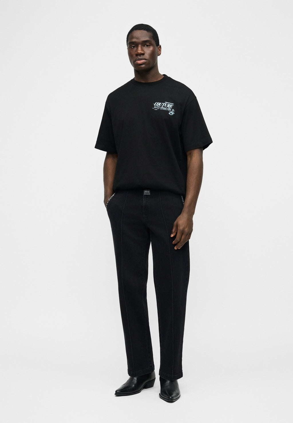 Print T-shirt - black