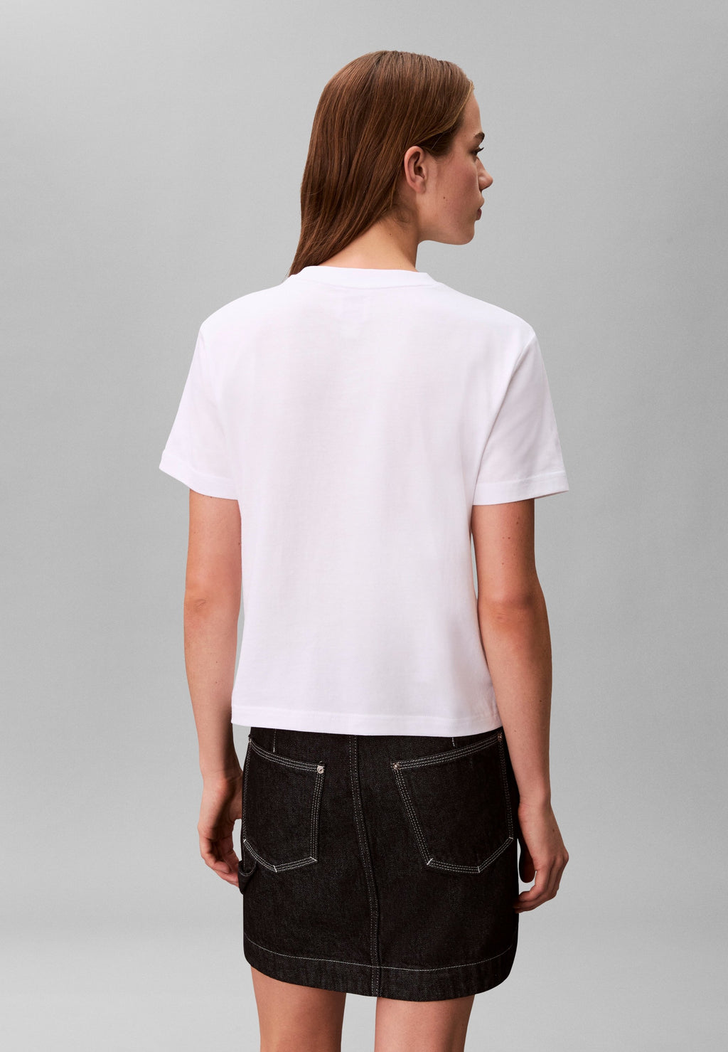 CLASSIC LOGO GRAP - Basic T-shirt - white