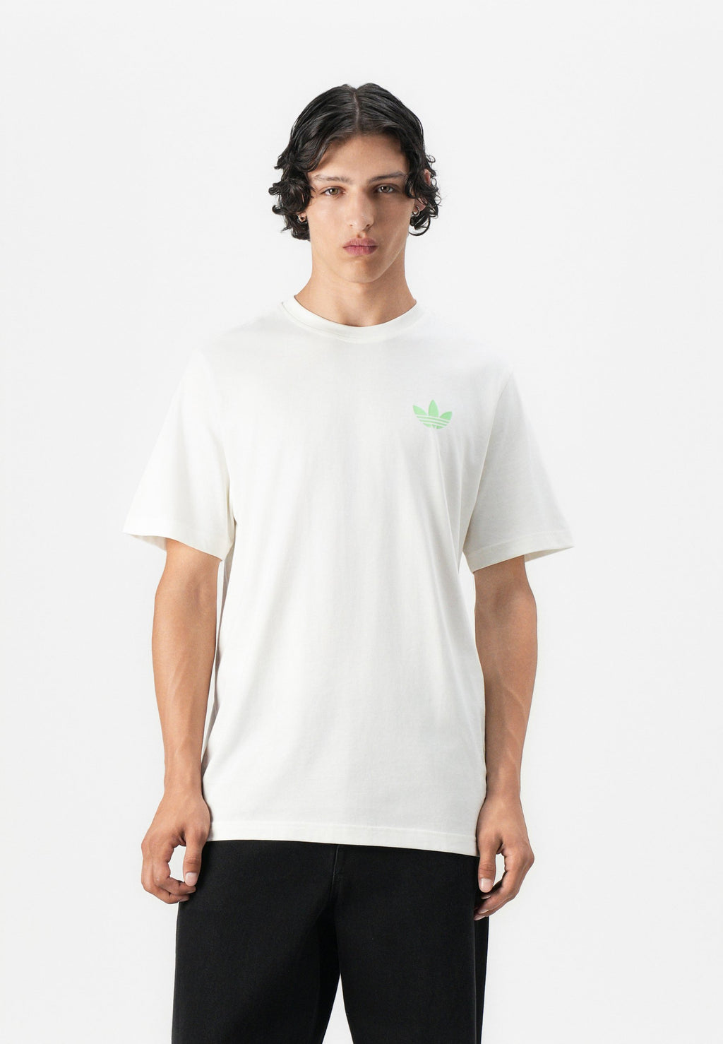 تي شيرت مطبوع RETRO APPLE TEE UNISEX - تي شيرت مطبوع - أبيض مائل