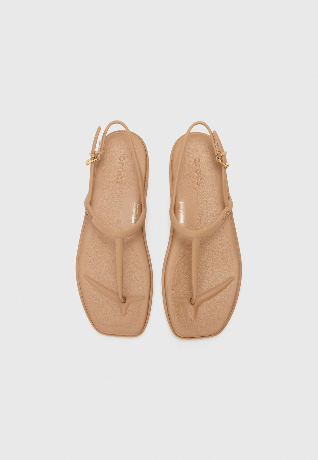 MIAMI - T-bar sandals - milk chocolate