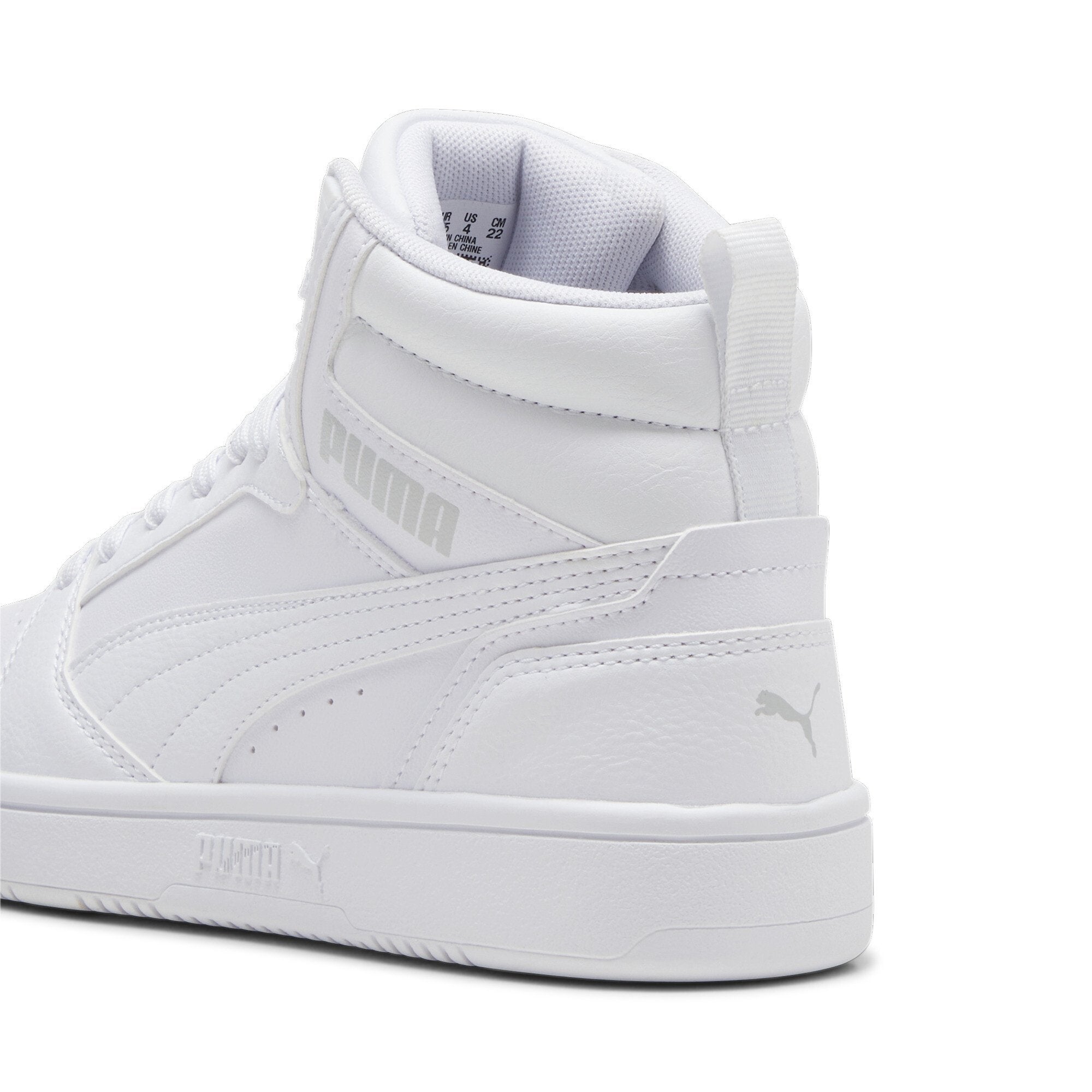 REBOUND V6 MID JR  - High-top trainers - puma white-cool light gray