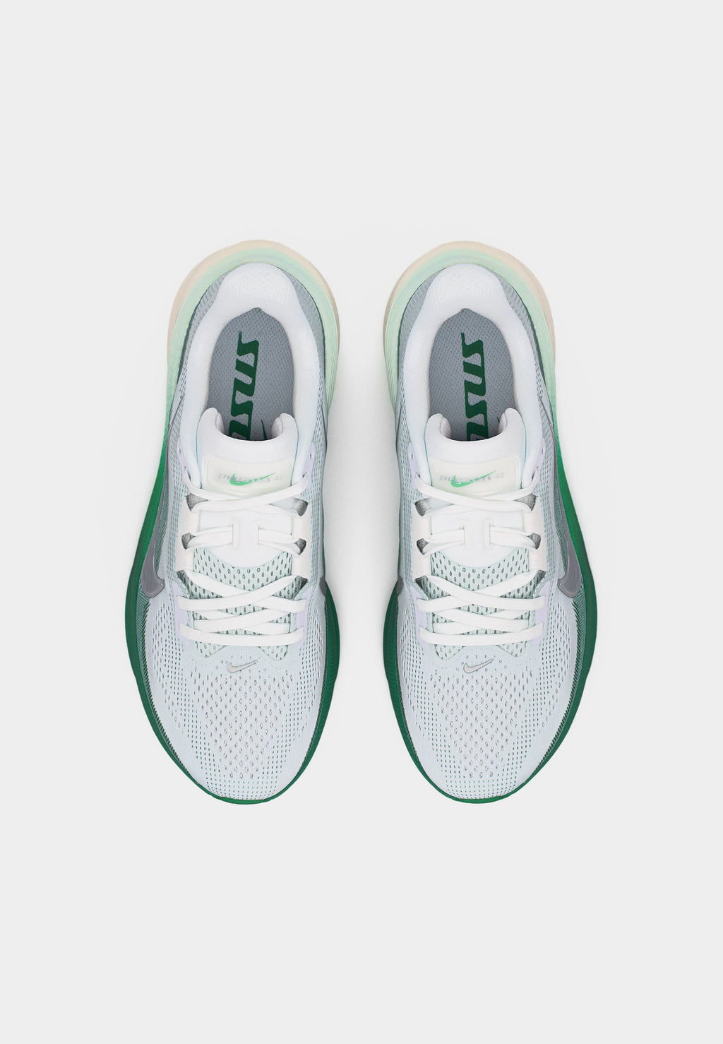 PEGASUS 42 - Road running shoes - white/metallic silver-coloured/malachite/barely green/sail