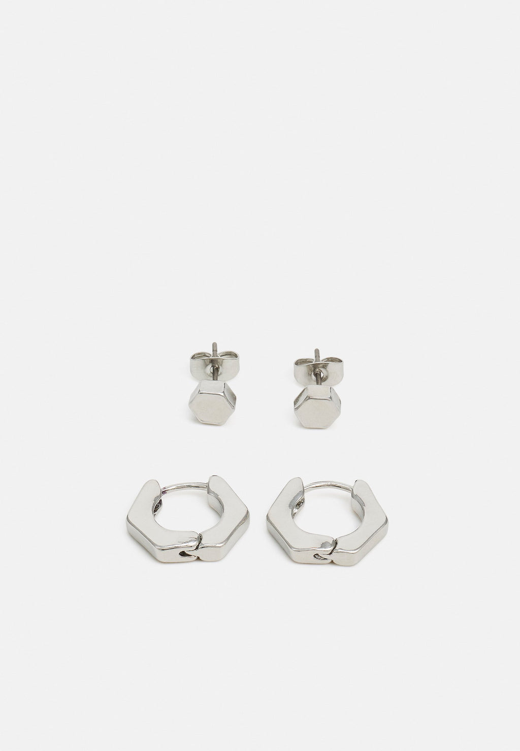JACSOON EARRINGS 2 PACK - Earrings - silver-coloured