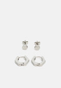 JACSOON EARRINGS 2 PACK - Earrings - silver-coloured