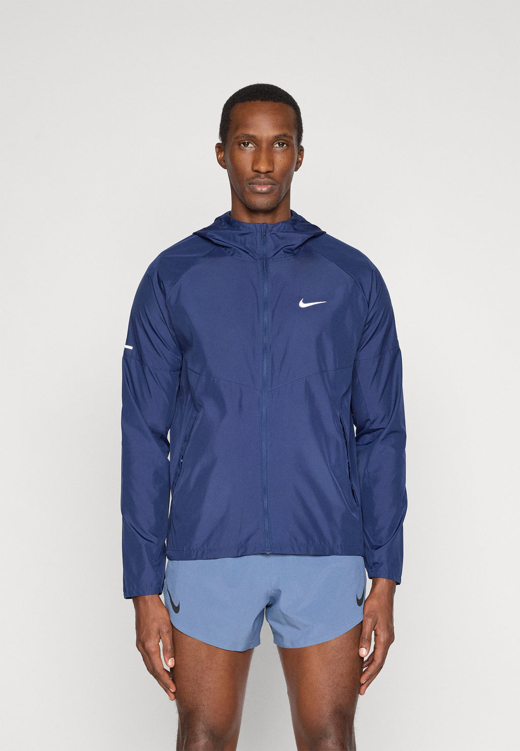 Running jacket - midnight navy/reflective silver-coloured