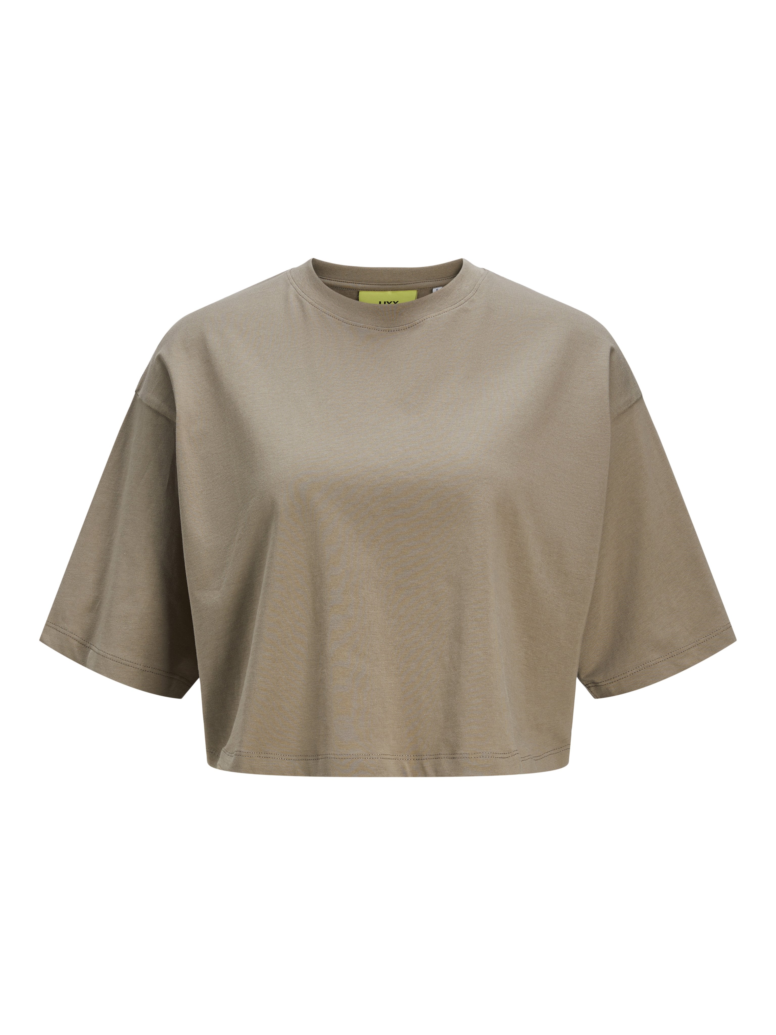 JXANDREA LOOSE CROPPED TEE - Basic T-shirt - brindle