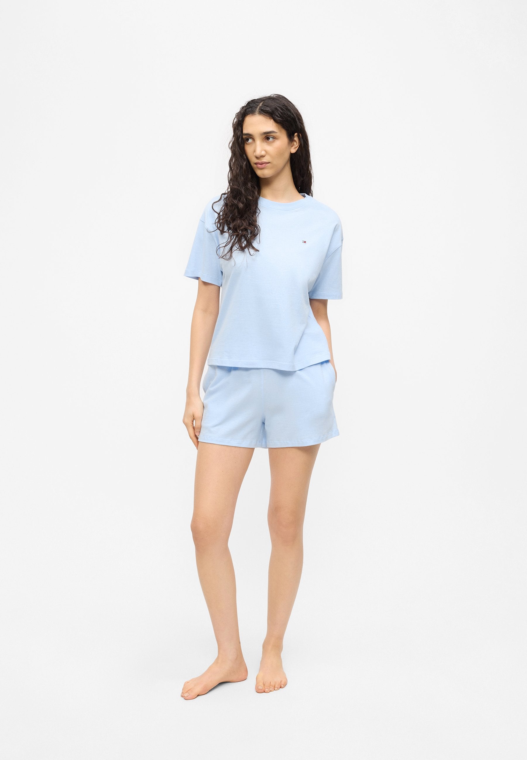 SOLID SHORT - Pyjama set - sweet blue