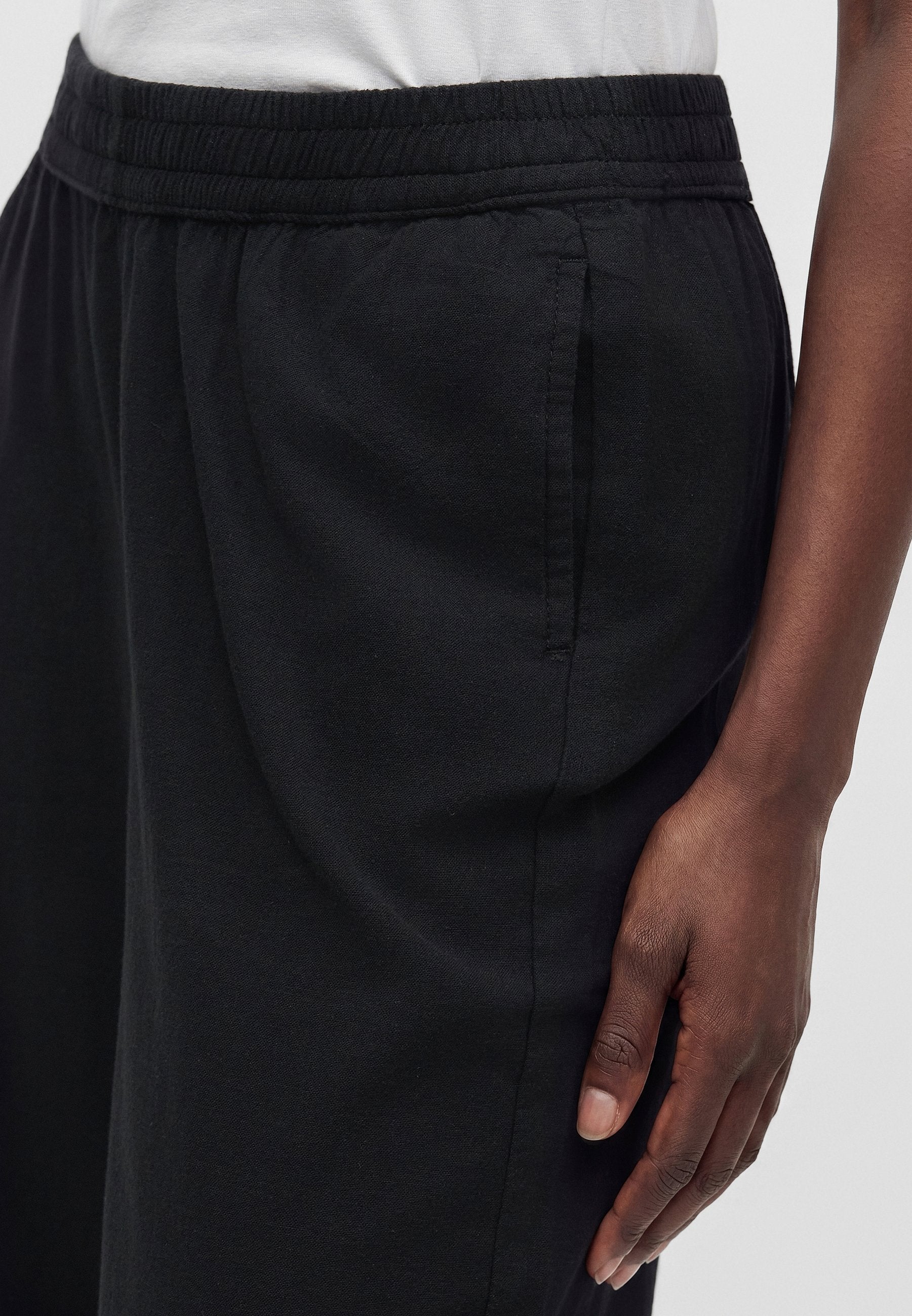 JXELLA SUMMER LOOSE PANT - Trousers - black