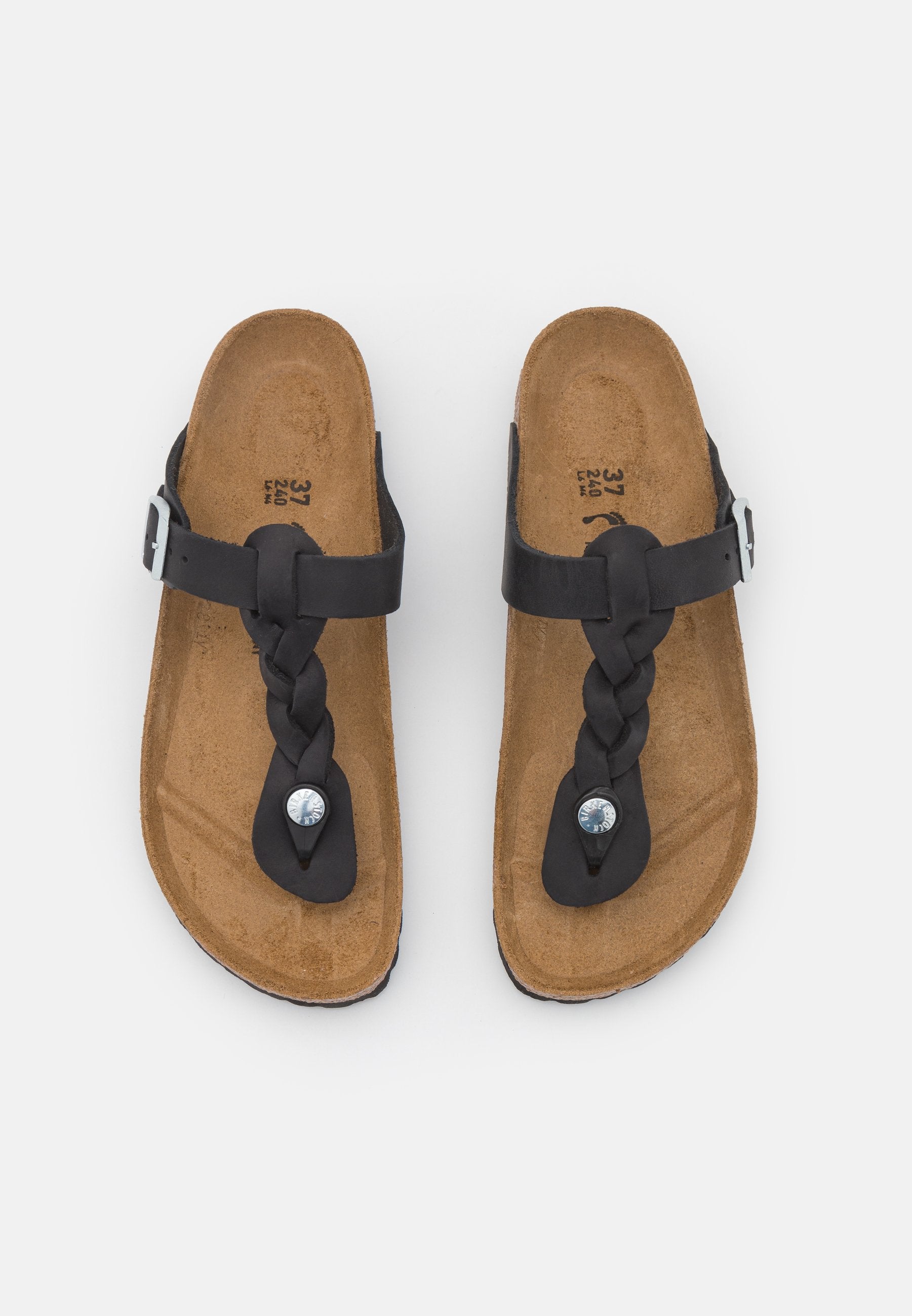 GIZEH BRAIDED REGULAR  - Sandals - black