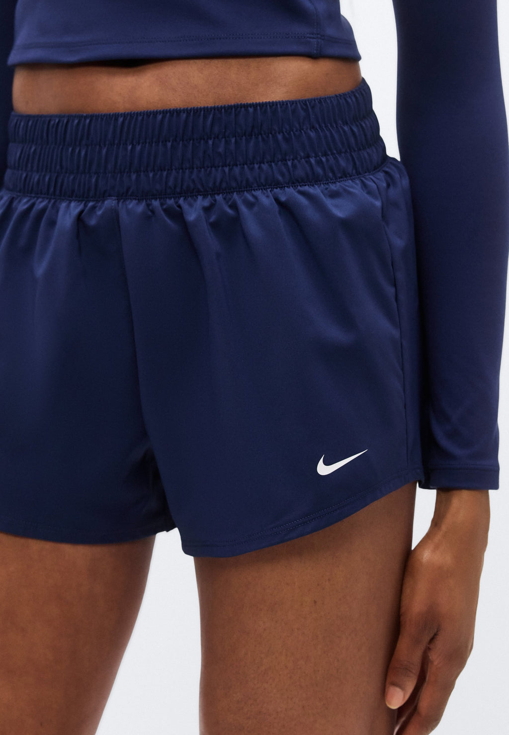 ONE SHORT - Spor şortu - gece mavisi/beyaz