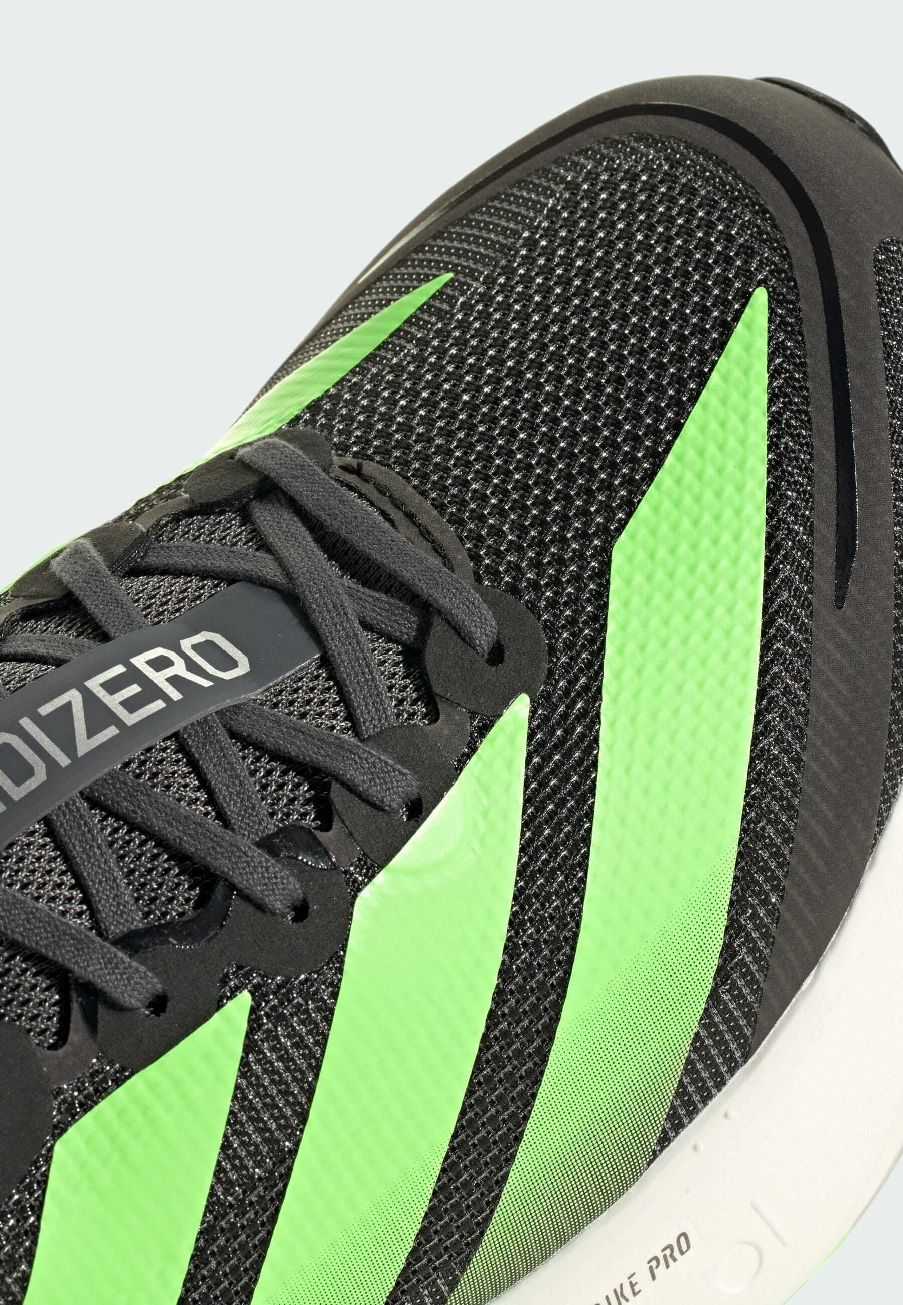 ADIZERO BOSTON 13 M - Road running shoes - core black   lime burst   energy ink