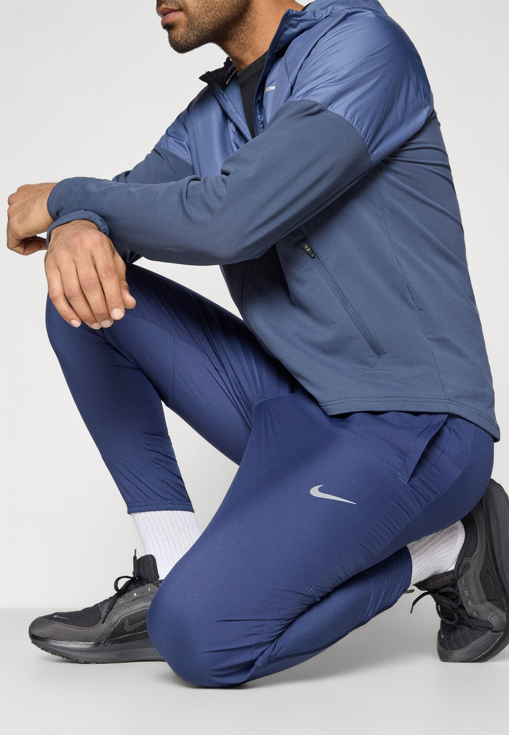 M NK DF CHALLENGR WVN PANT - Tracksuit bottoms - midnight navy/black/reflective silver-coloured