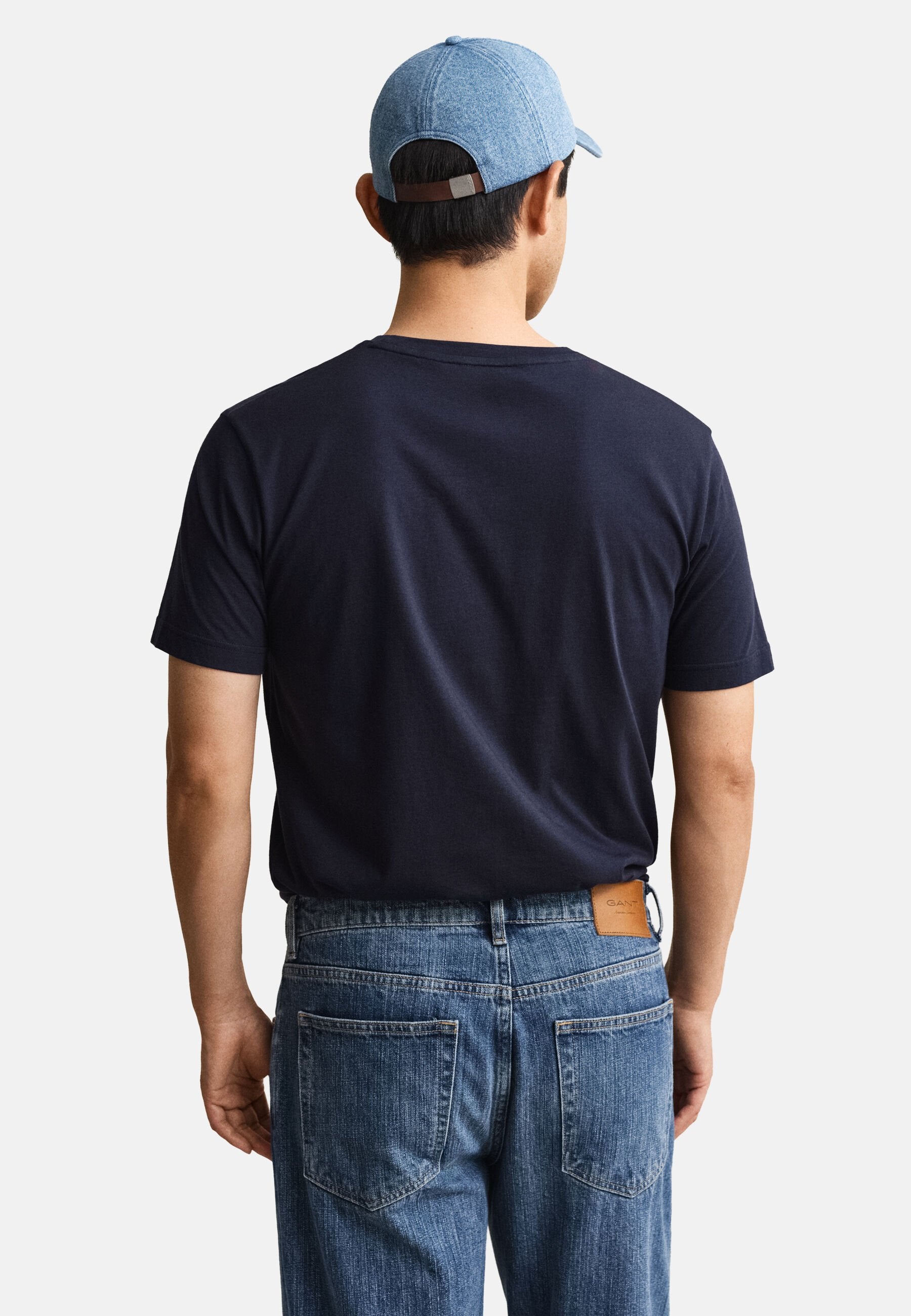 REG ARCHIVE SHIELD SS T-SHIRT - Print T-shirt - evening blue