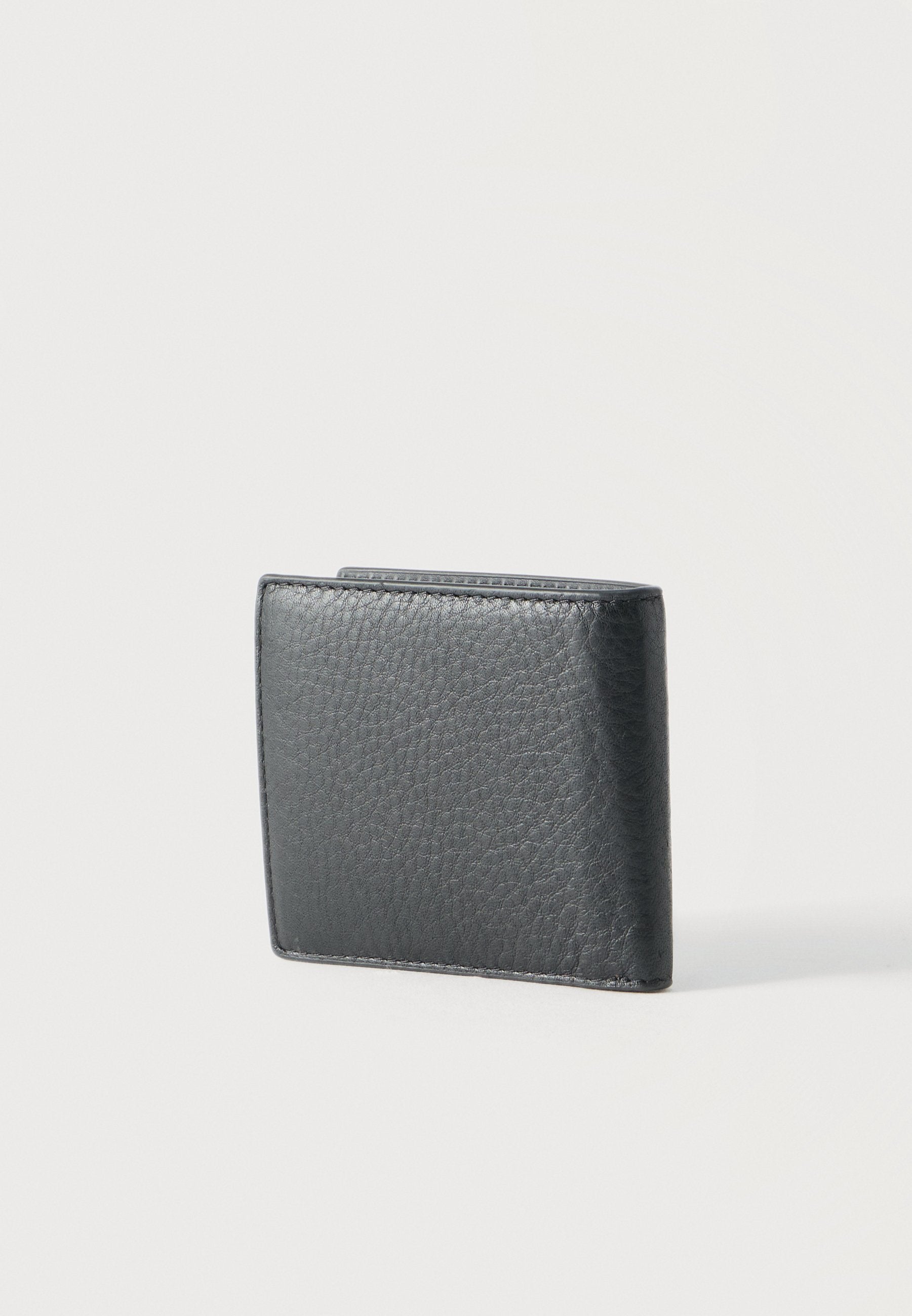 CASUAL LEATHER BIFOLD CREDIT CARD WALLET - Wallet - black