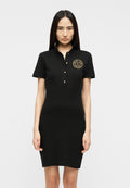 EMBLEM - Shirt dress - black/gold-colored