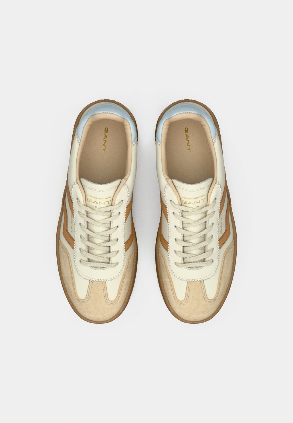 CUZMANI - Trainers - off white/light blue