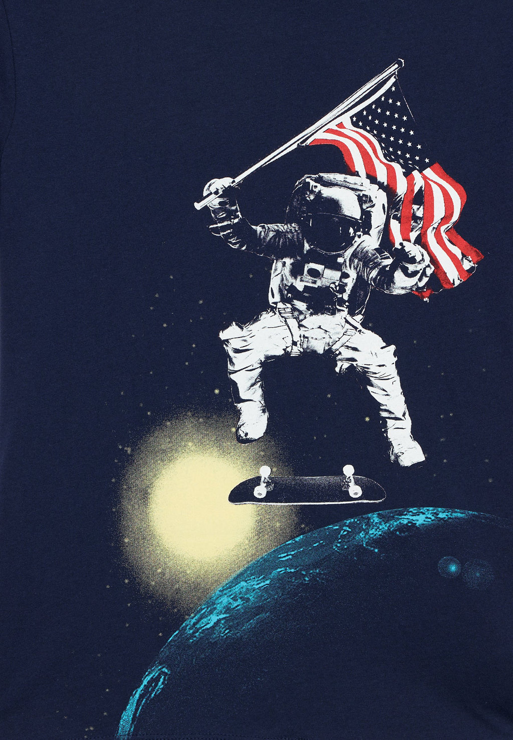 Print T-shirt - new navy