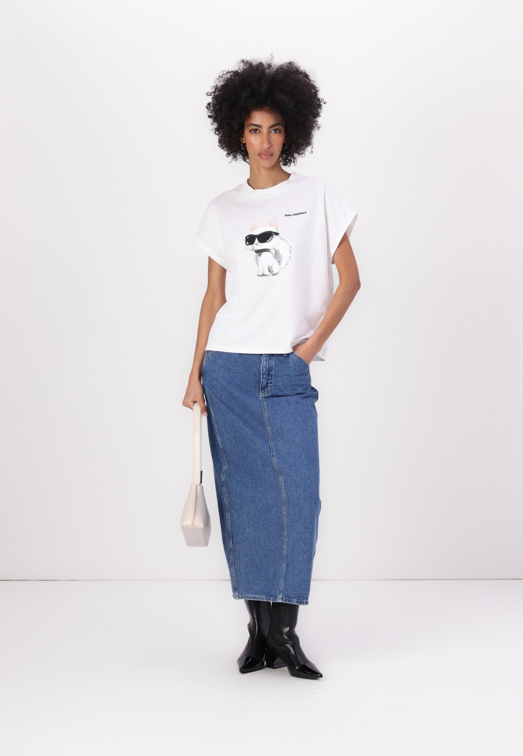 IKON CHOUPETTE OVERSIZED - Print T-shirt - white