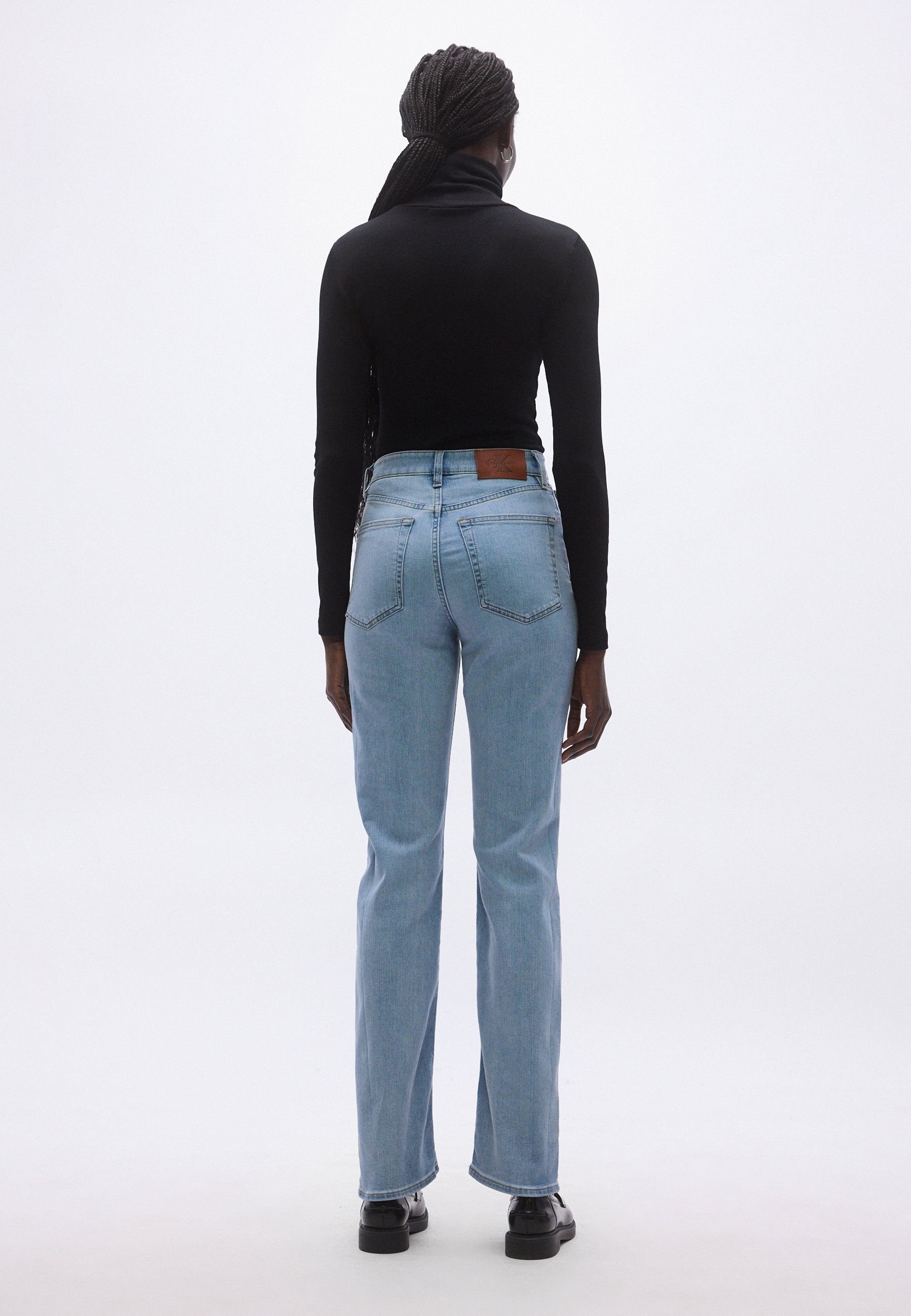 HIGH RISE STRAIGHT - Jean droit - blue rain