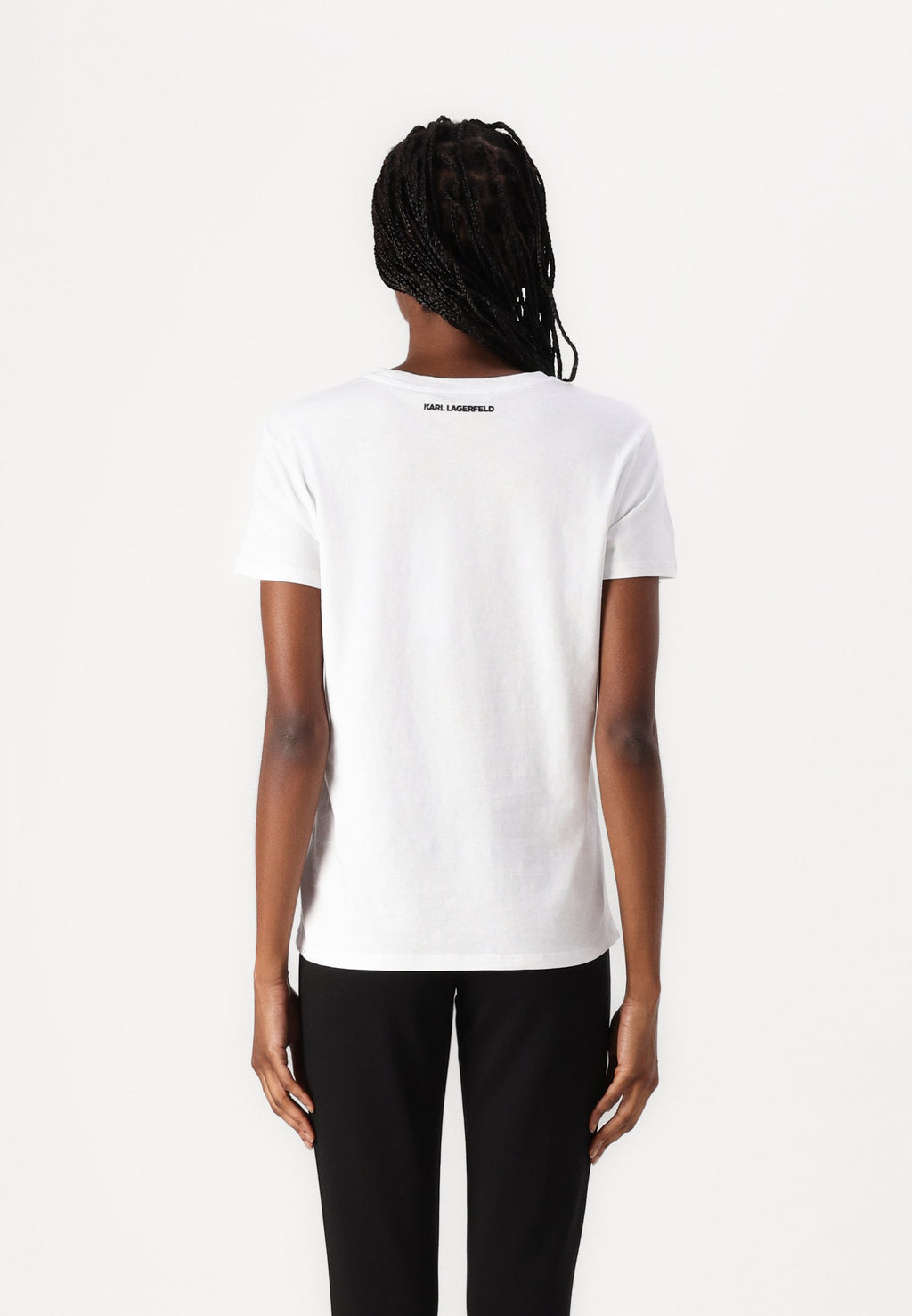 IKON KARL & COUPETTE RHINESTONE - Print T-shirt - white