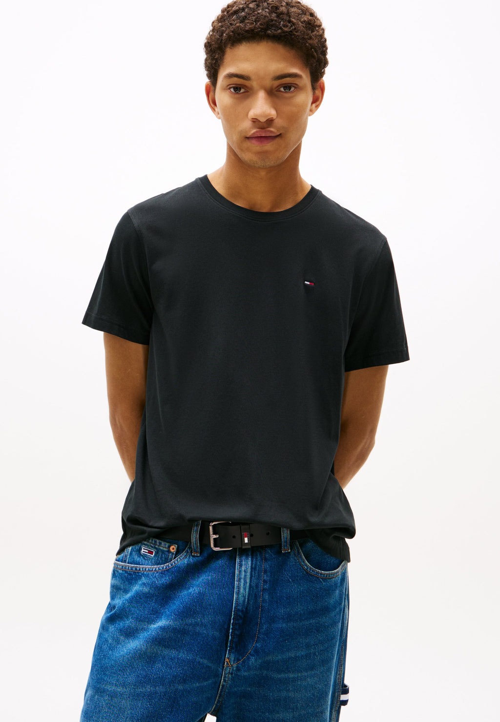 FLAG EXTRA SLIM UNISEX - Basic T-shirt - black