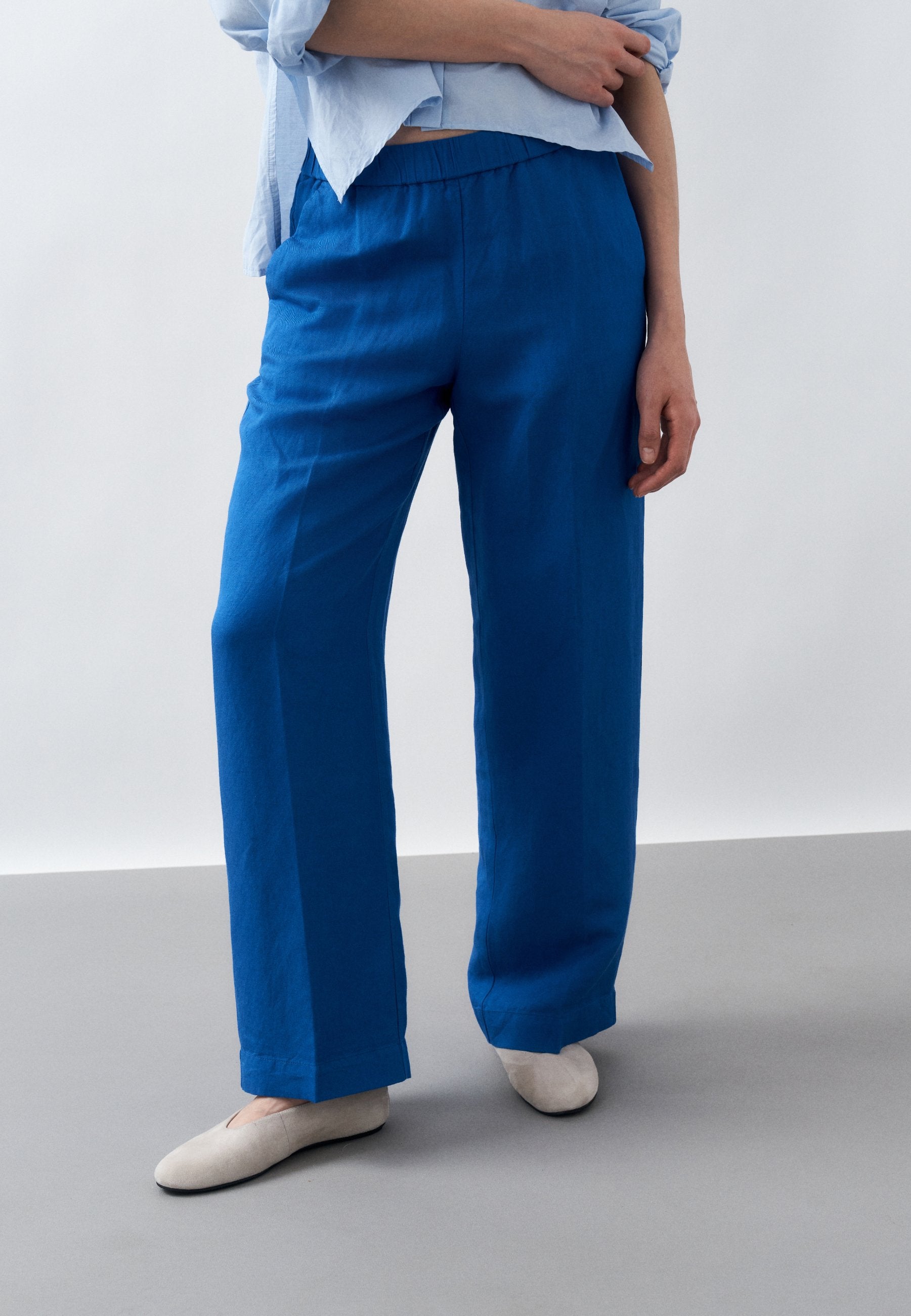 BLEND PULL ON PANTS - Trousers - royal blue