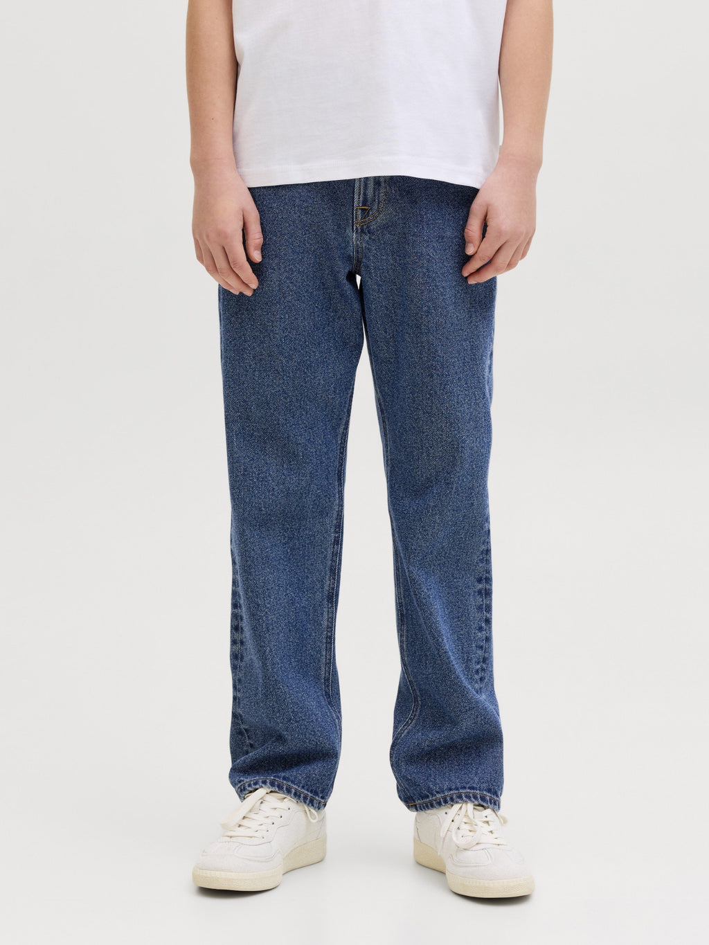 JJICHRIS JJORIGINAL - Straight leg jeans - blue denim