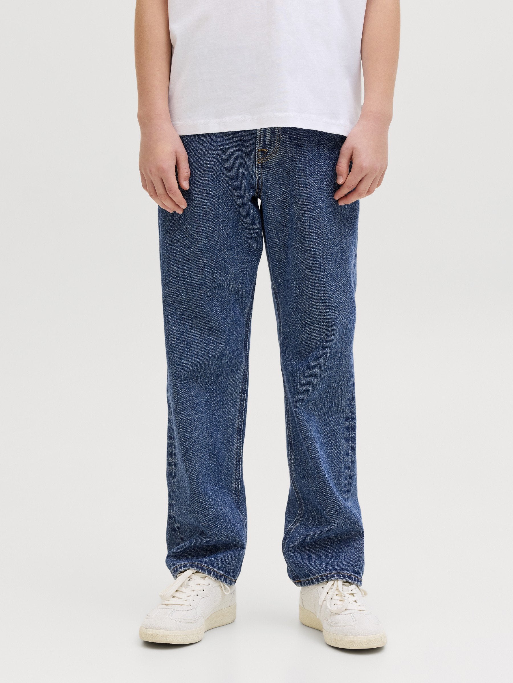 JJICHRIS JJORIGINAL - Straight leg jeans - blue denim