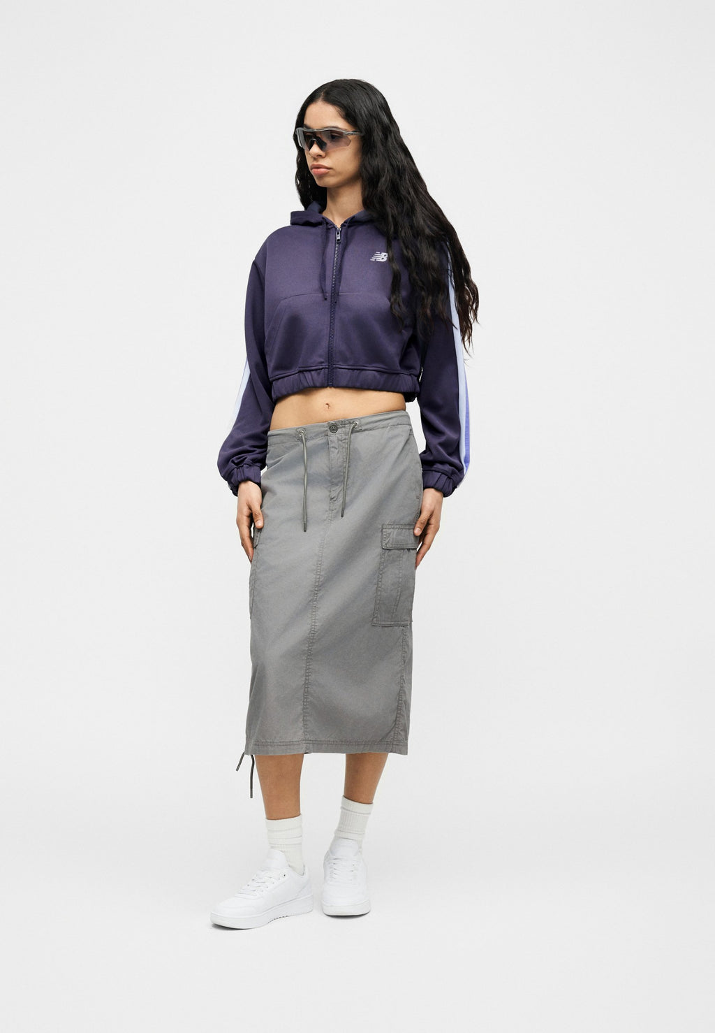 FULL ZIP - Zip-up sweatshirt - boysenberry