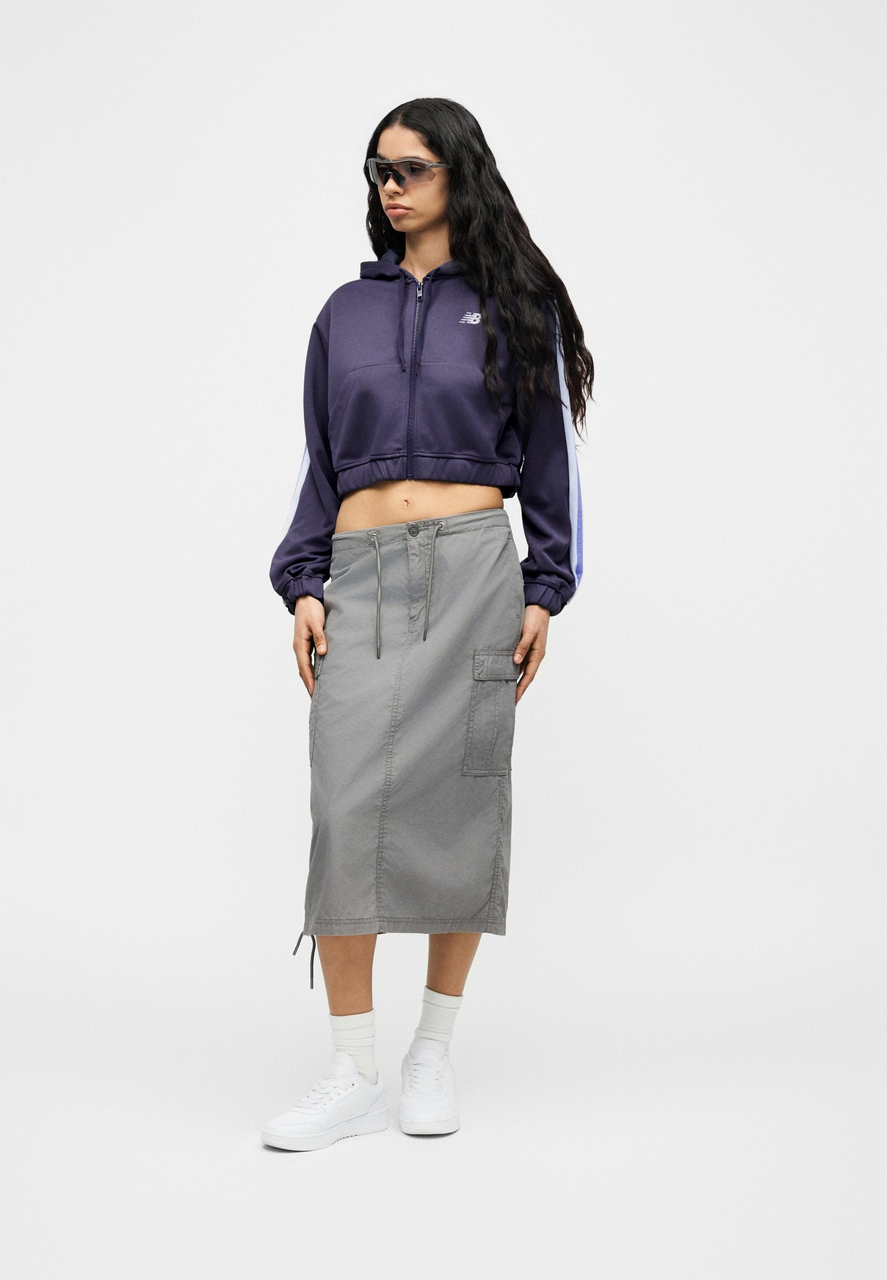 FULL ZIP - Zip-up sweatshirt - boysenberry