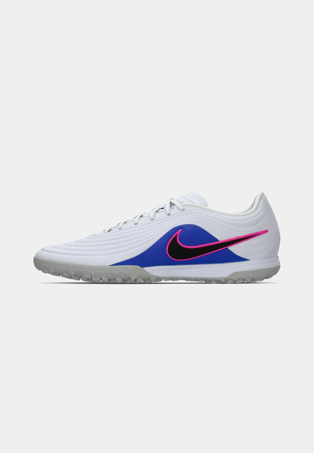 TIEMPO MAESTRO ACADEMY TF UNISEX - Halı Saha Kramponu - beyaz/siyah/yarışçı mavisi/pembe patlaması
