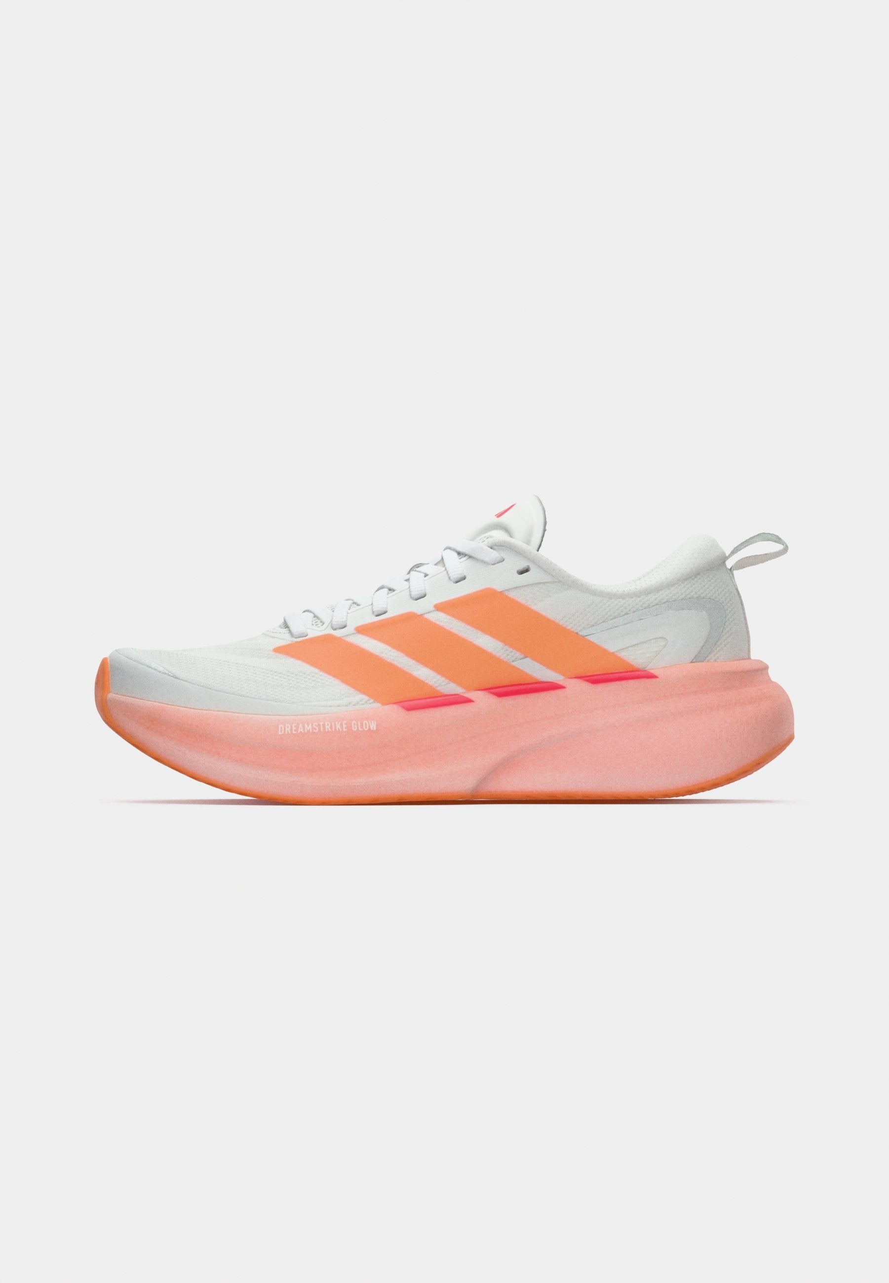 SUPERNOVA GLIDE W - Road running shoes - footwear white/beam orange/lucid red
