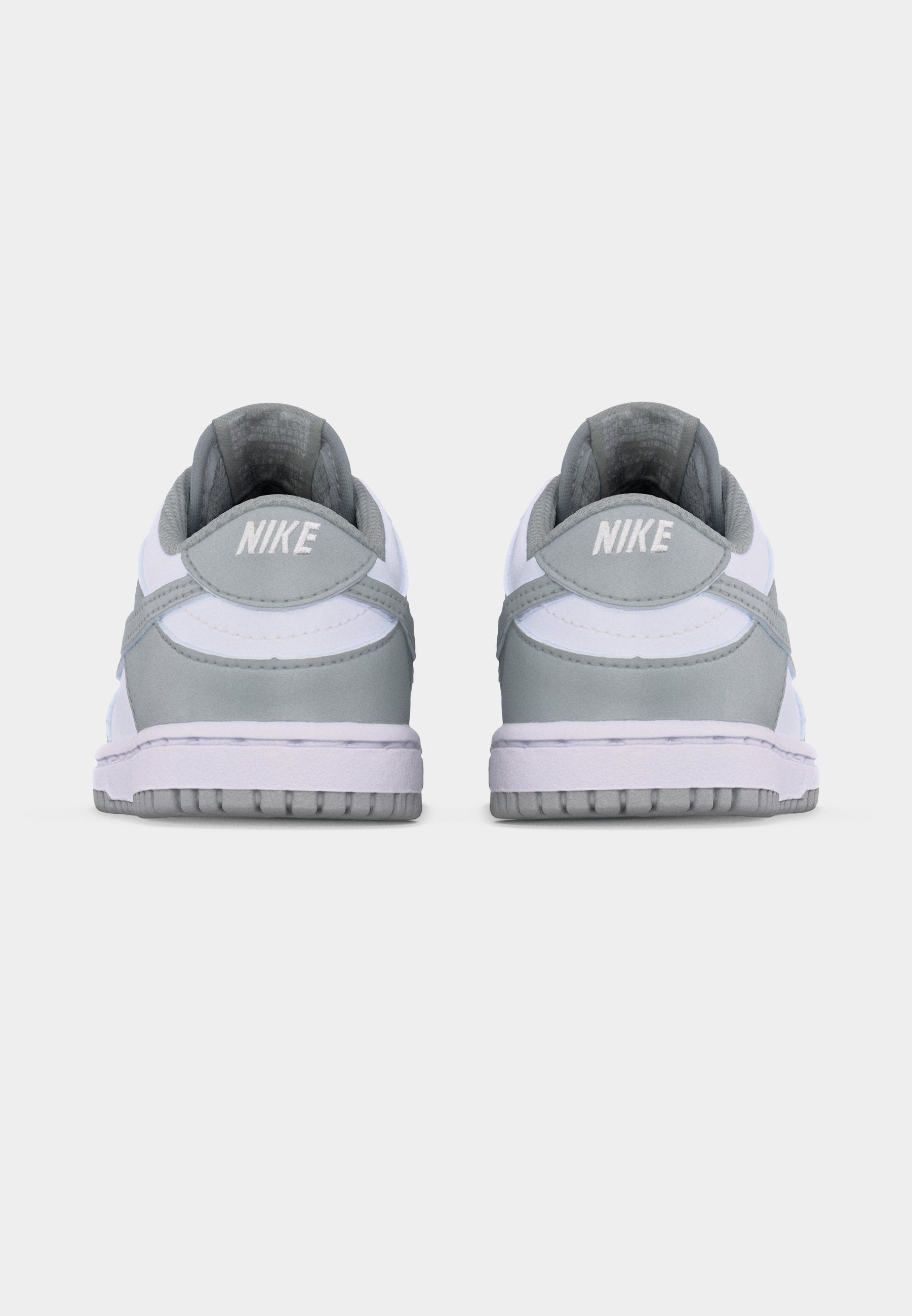 DUNK UNISEX - Trainers - white/light smoke grey