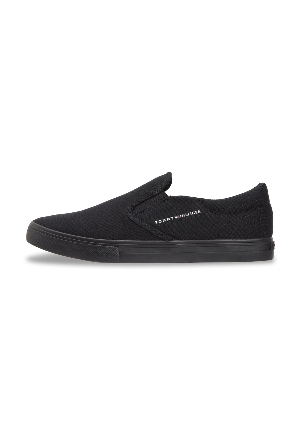 CANVAS SLIP-ON TRAINERS - Trainers - black