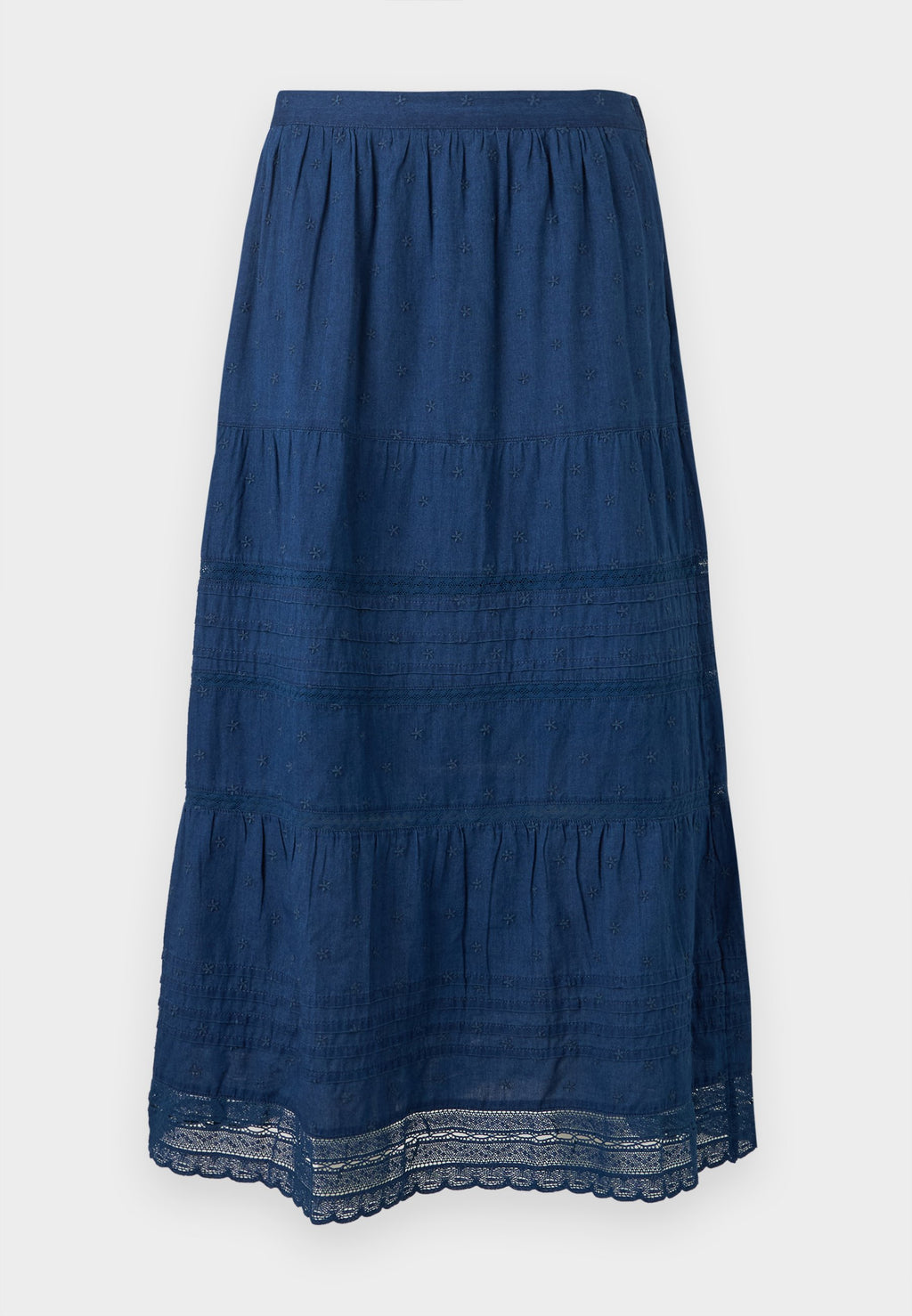 INSERT  - Maxi skirt - medium indigo
