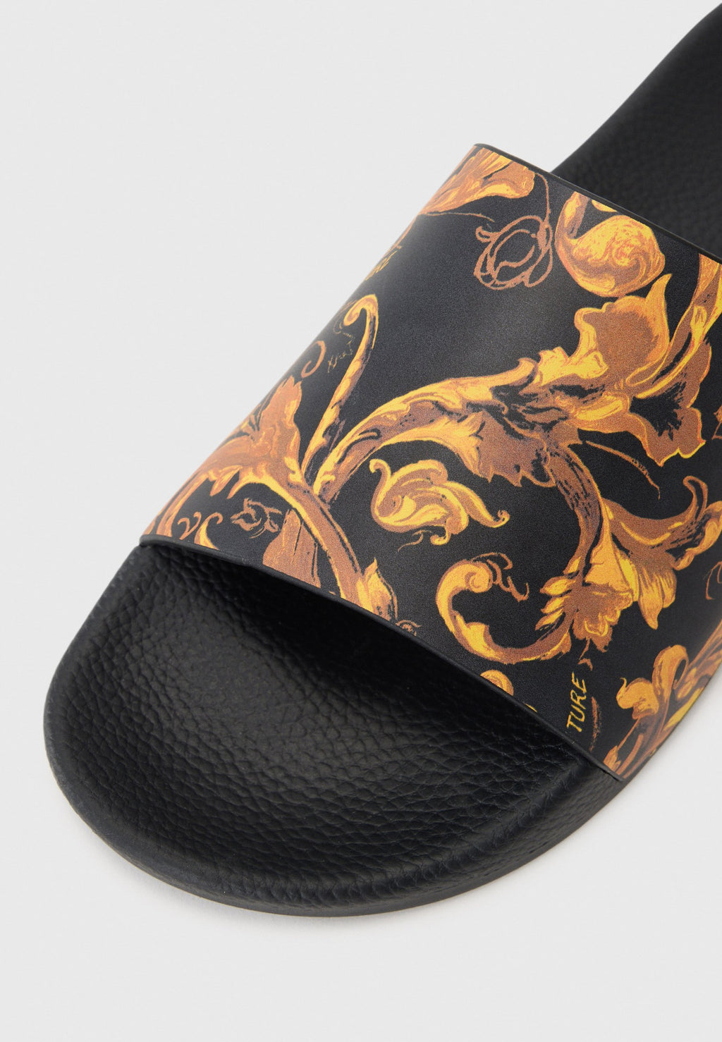 Pool slides - black/gold-coloured