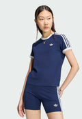 TEE SLIM 3S - T-shirt imprimé - indigo nuit   blanc