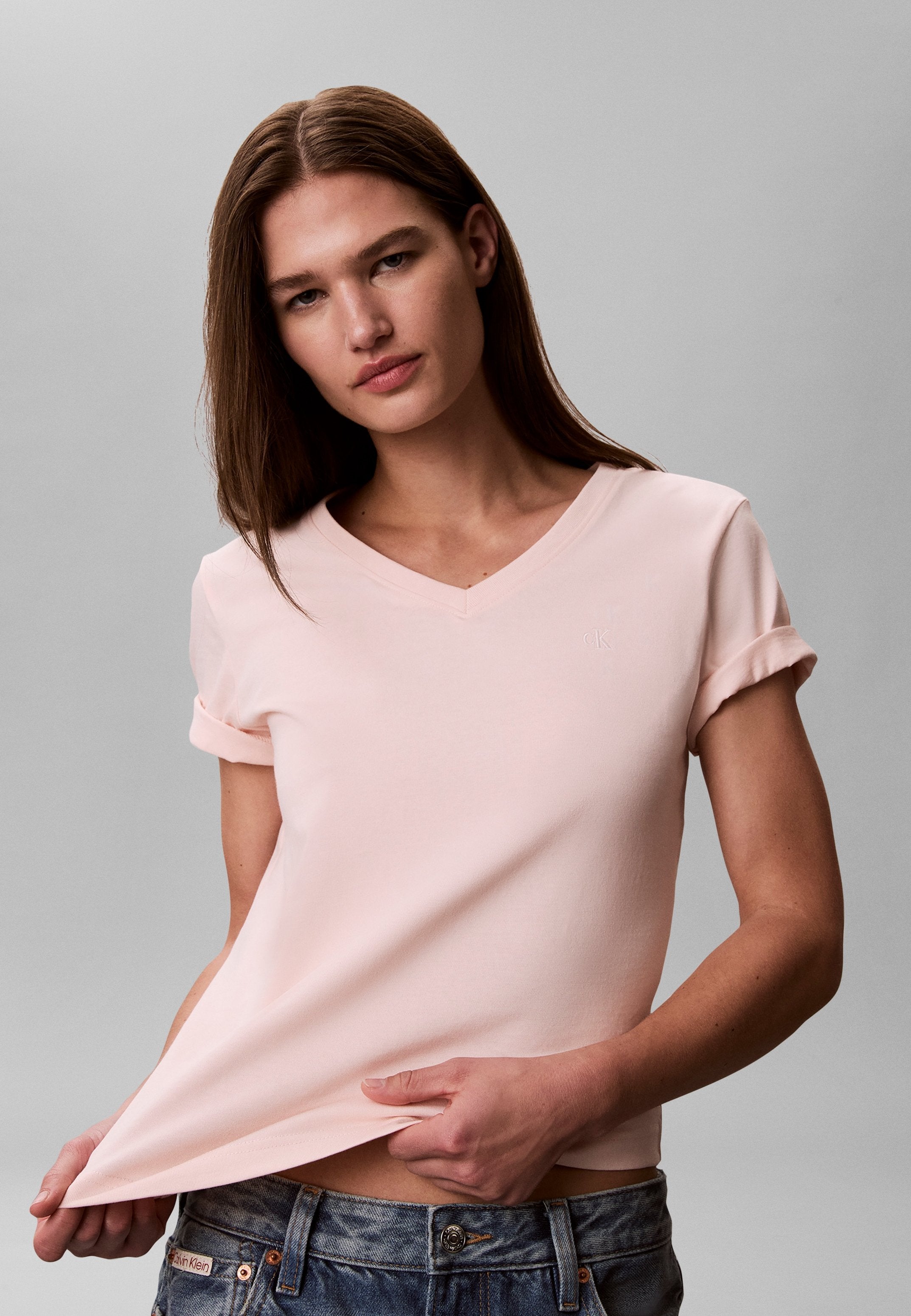 TEE MONOGRAMME - T-shirt basique - calcite mangano