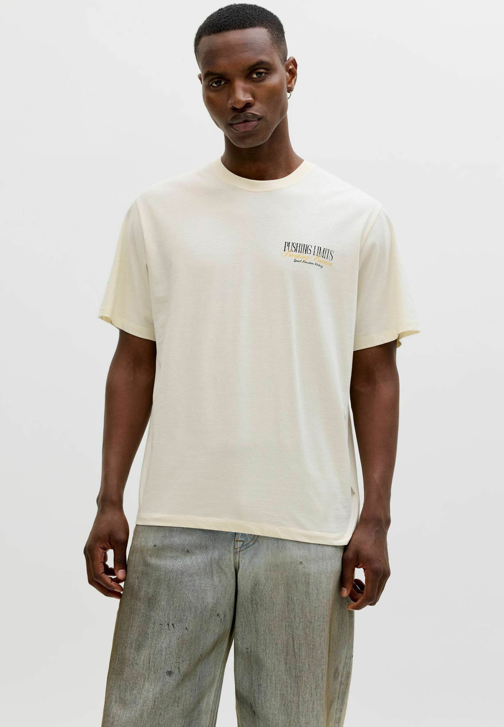 T- - Print T-shirt - antique white